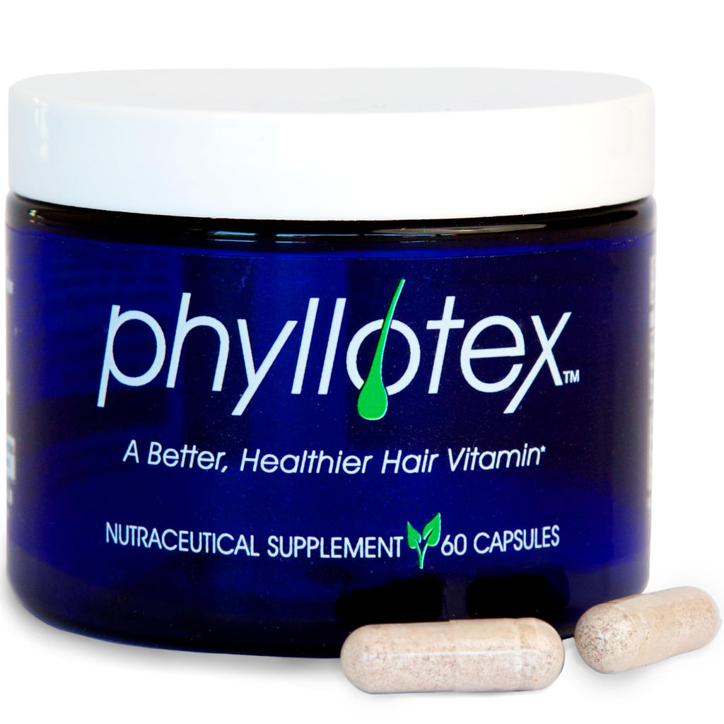Phyllotex Patented Hair Growth Vitamins for Women & Men – Clinically Proven Hair Loss Support | Doctor Recommended | 1 Month Supply