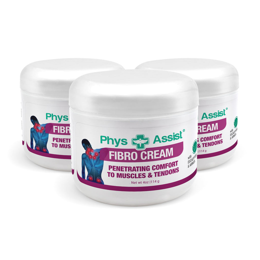 PhysAssist Fibro Cream Deep Soothing — Head-to-Toe Relief, 3 Jars (12 oz)
