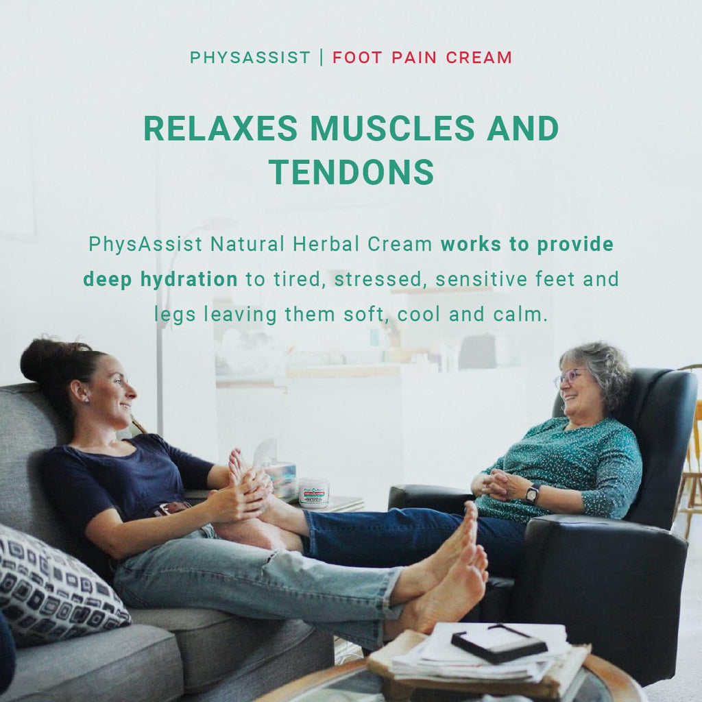 PhysAssist Soothing Foot Cream for Feet & Legs – Hydrating 4 oz Jar