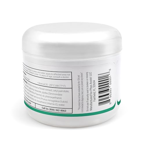 PhysAssist Soothing Foot Cream for Feet & Legs – Hydrating 4 oz Jar