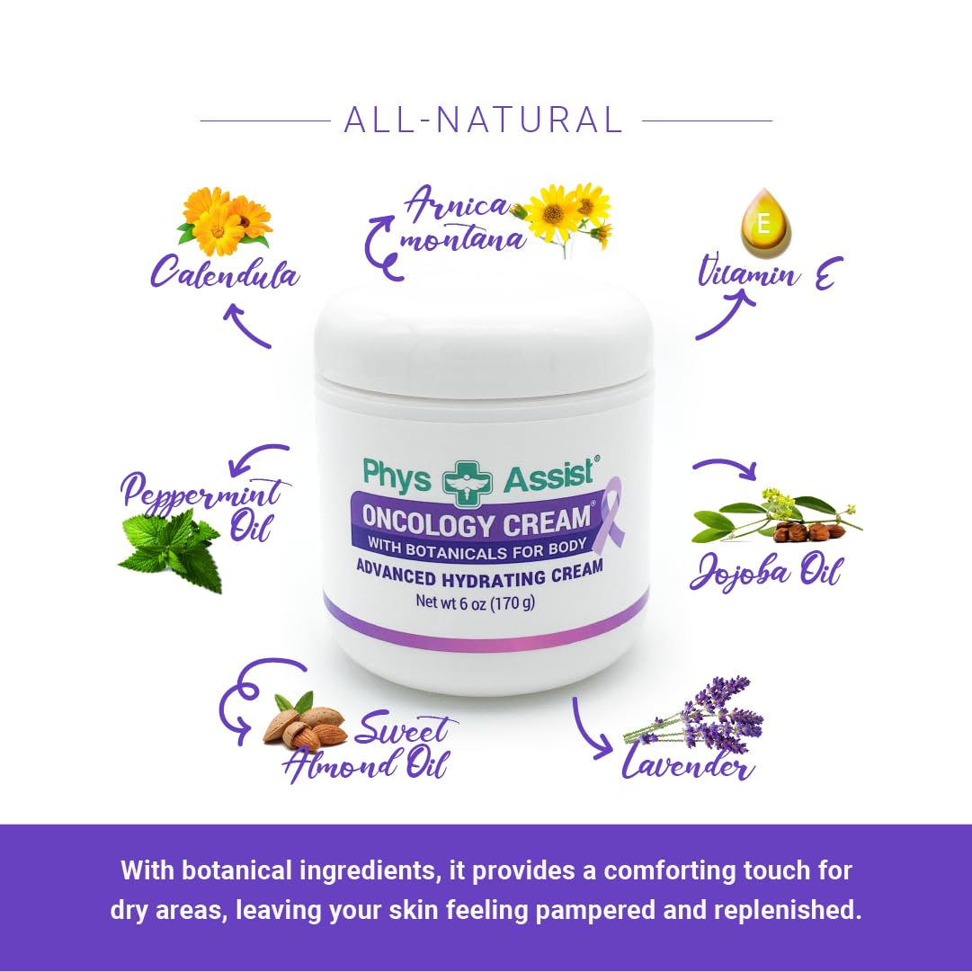 PhysAssist Oncology Body Cream with Botanicals | Soothing Hydration (6 oz)