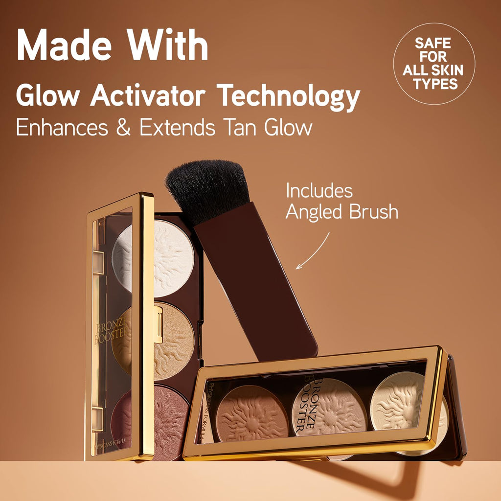 Physicians Formula Bronze Booster Palette with Brush – Buildable Highlight & Contour, Shimmer Glow