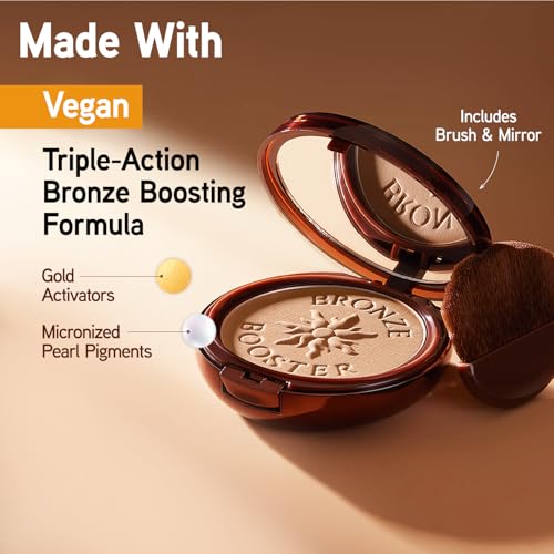 Physicians Formula Bronze Booster Bronzer – Vitamin-Infused Glow Activators, Natural Finish