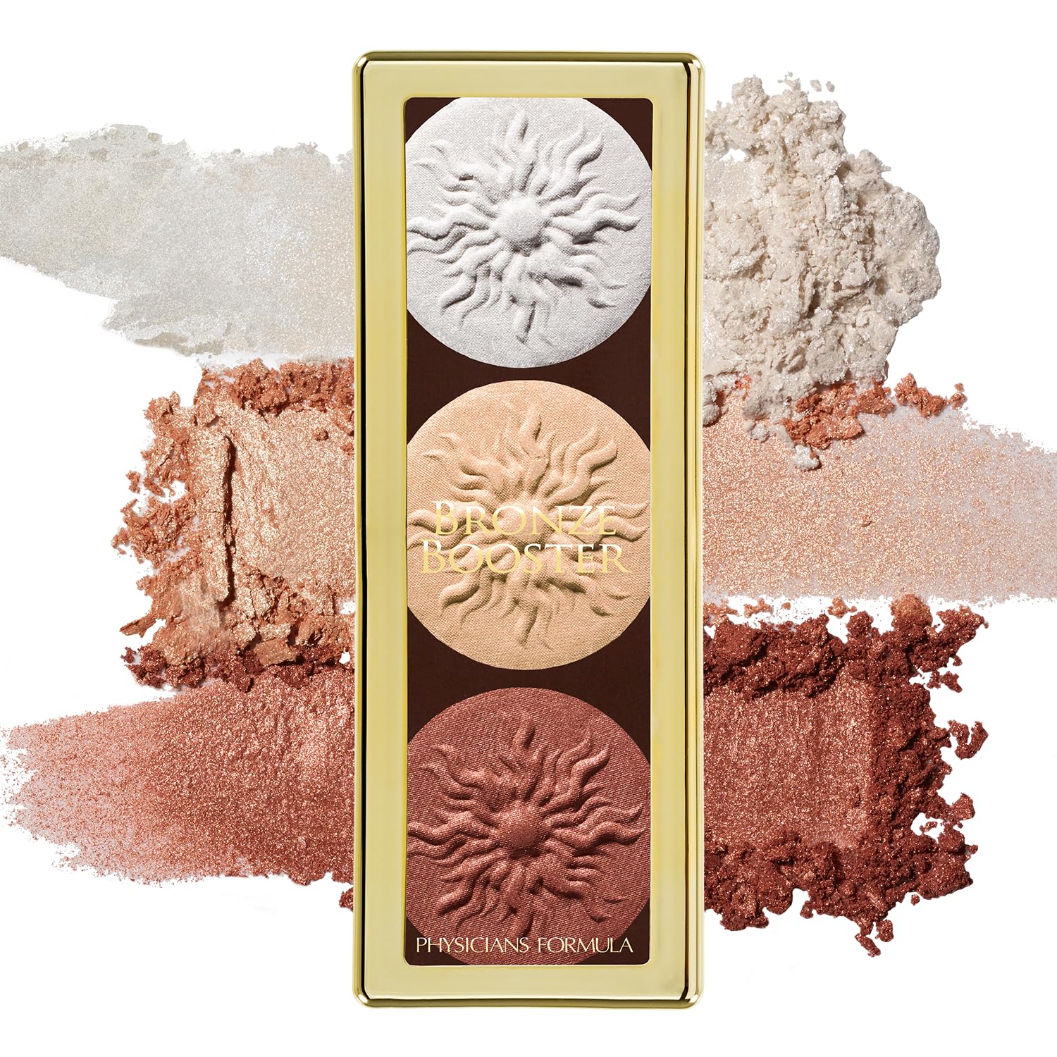 Physicians Formula Bronze Booster Palette with Brush – Buildable Highlight & Contour, Shimmer Glow