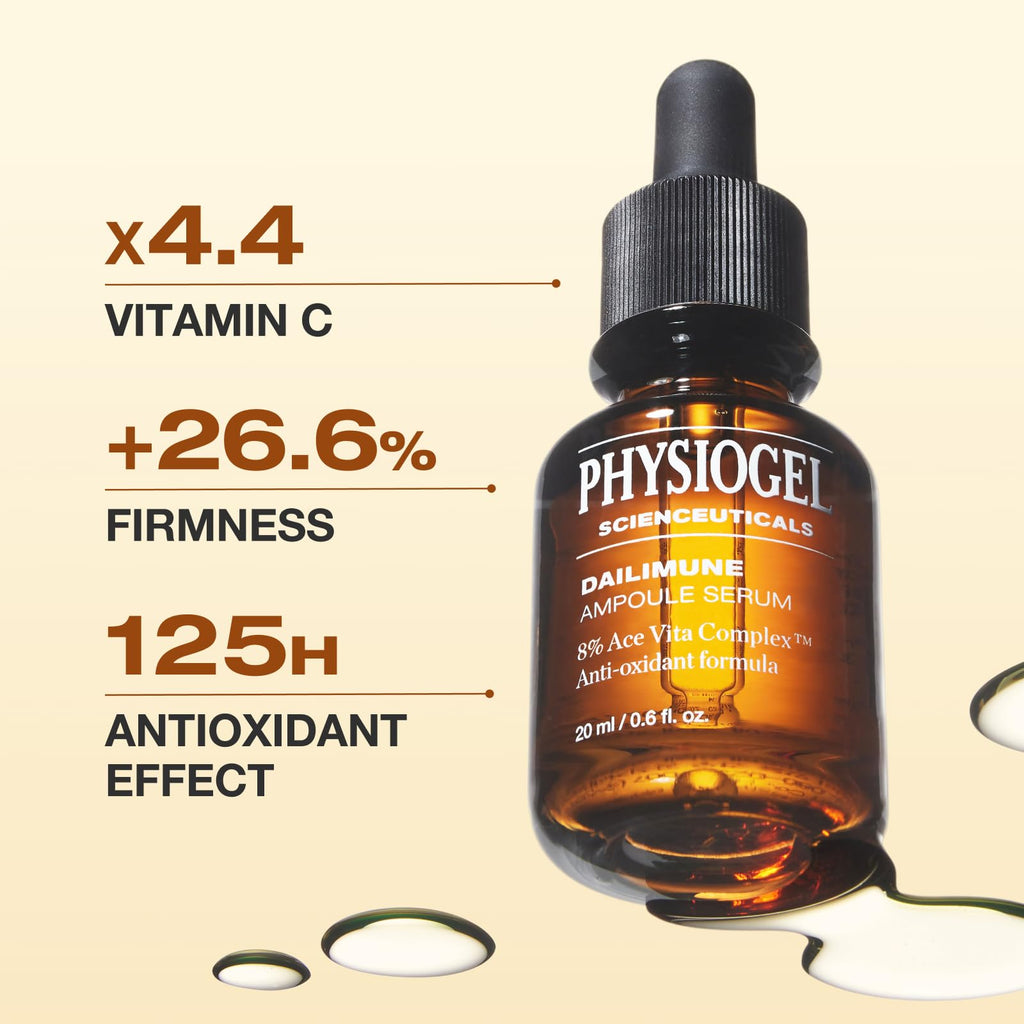 PHYSIOGEL Ampoule Vitamin C Serum – 6% Vitamin C, Hydrating, Skin Barrier Support