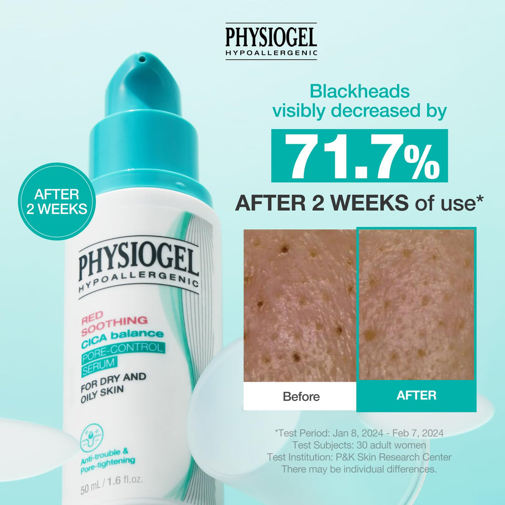 Physiogel Red Soothing CICA Balance Serum | Niacinamide Pore Control