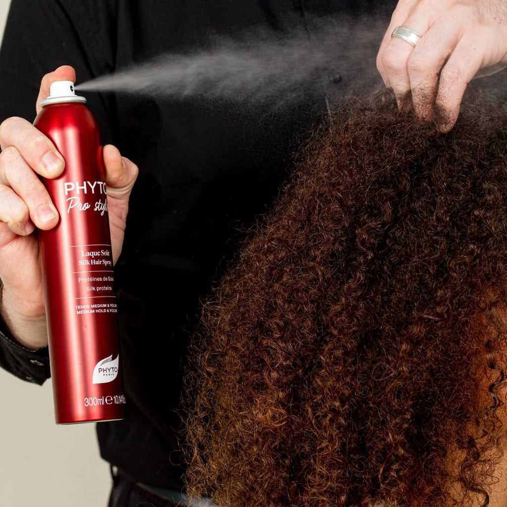 PHYTO PRO STYLE Laque Soie Hairspray — Natural Hold, Silk Protein Shine, 10.14 fl oz