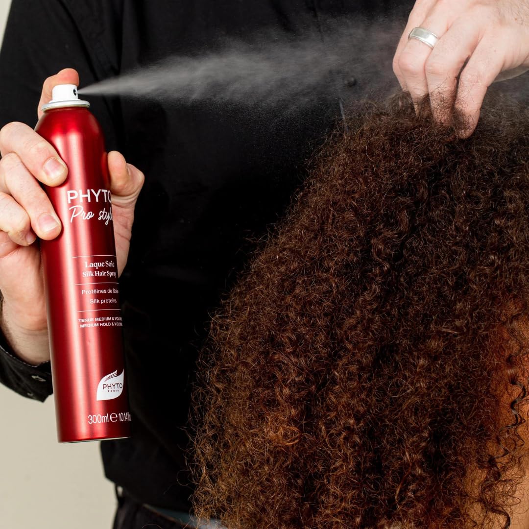 PHYTO PRO STYLE Laque Soie Hairspray — Natural Hold, Silk Protein Shine, 10.14 fl oz