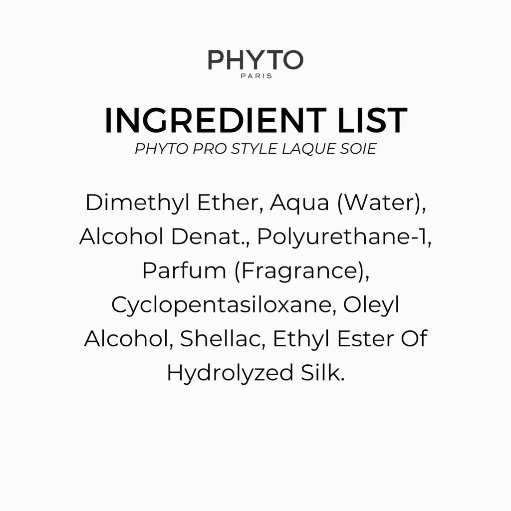 PHYTO PRO STYLE Laque Soie – Hairspray with Silk Proteins for Natural Hold, Shine & Brushable Finish (3.38 fl oz)