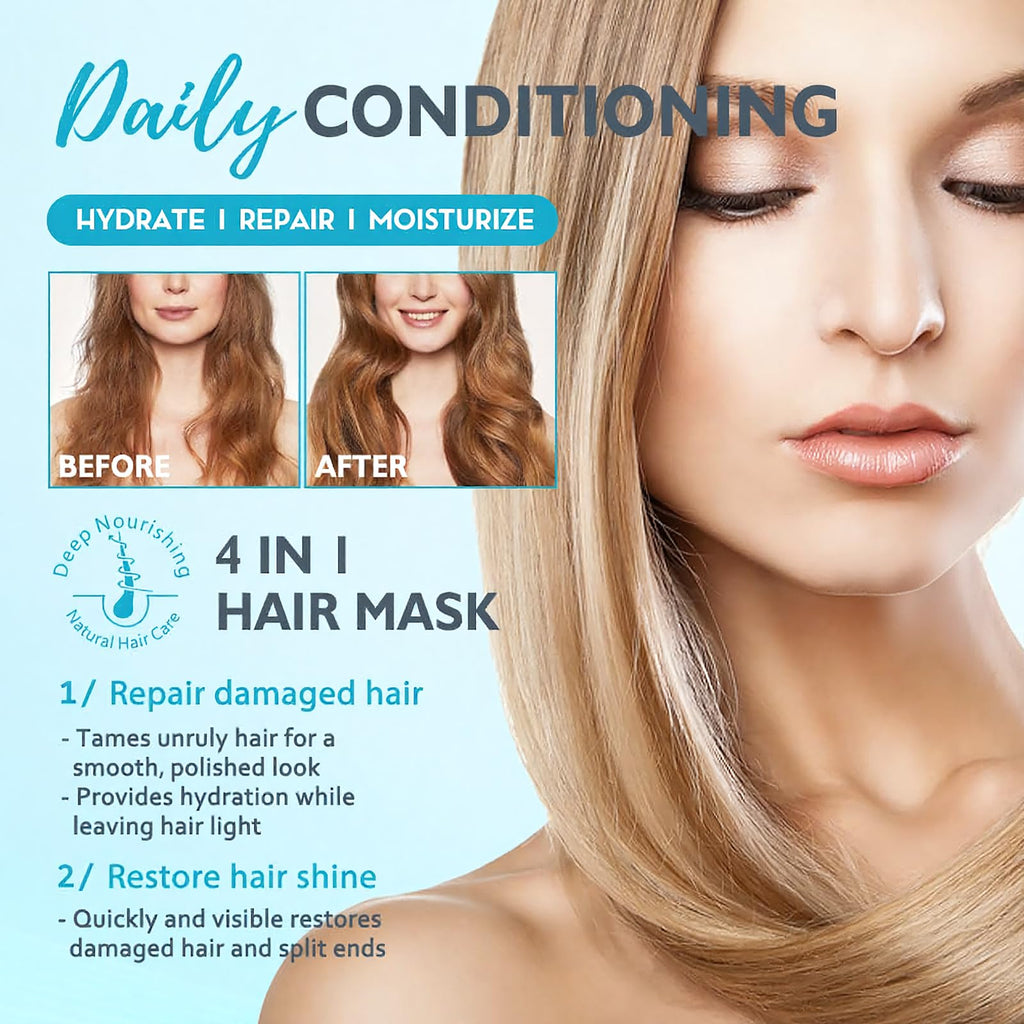 PIFLAT Deep Conditioning Hair Mask – Keratin Repair for Damaged Hair (4.06 oz)