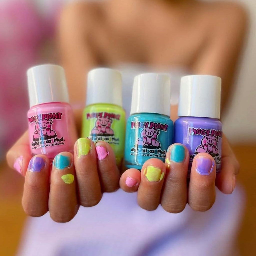 Piggy Paint 100% Non-Toxic Kids Nail Polish – Water-Based, Odorless & Kid-Friendly – Funny Bunny