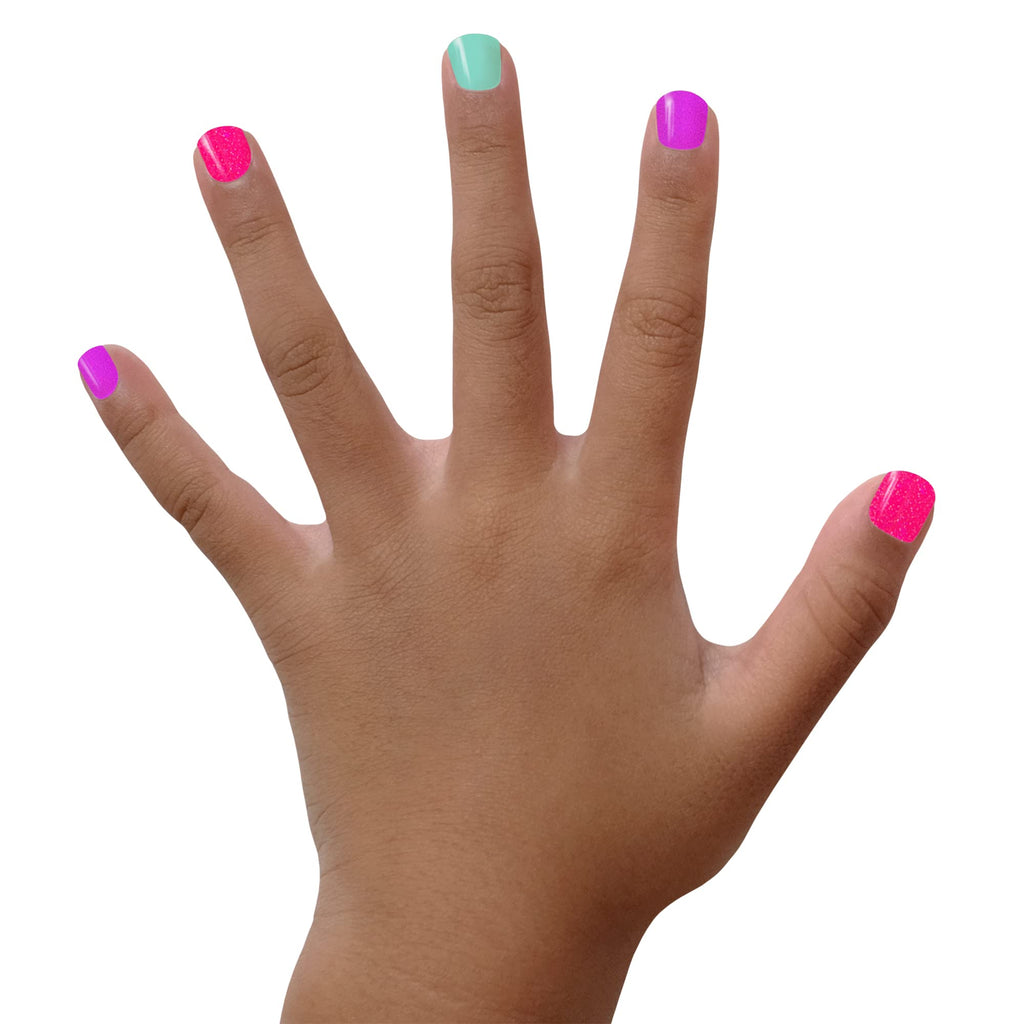 Piggy Paint Happy Hands Set – 3 Polish Colors + Nail Art for Safe, Creative Manicures