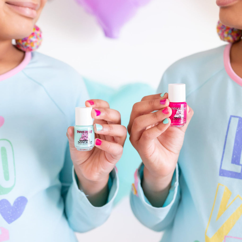 Piggy Paint Unicorn Fairy Gift Set - 100% Non-Toxic Kids Nail Polish (3 Polishes + Nail Art)
