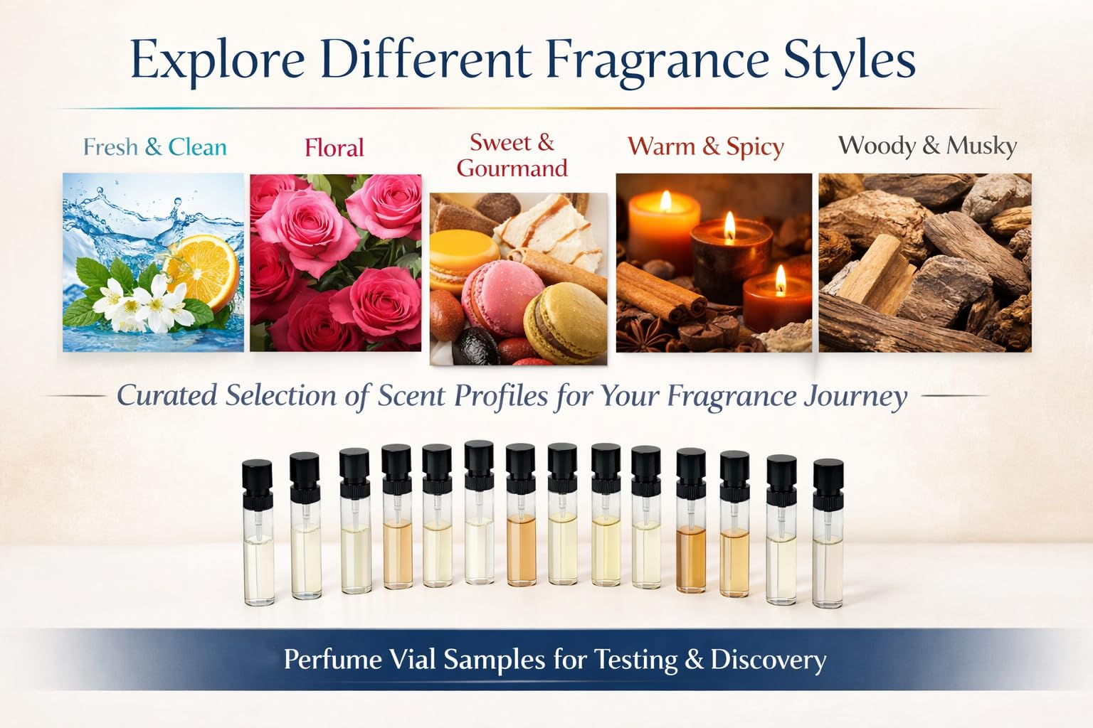 Pilestone Women’s Fragrance Discovery Sampler – 15 Vial Perfume Set
