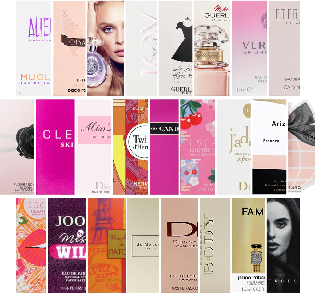 Pilestone Women's Designer Fragrance Sampler Set – 8 Random Vials, Travel Ready