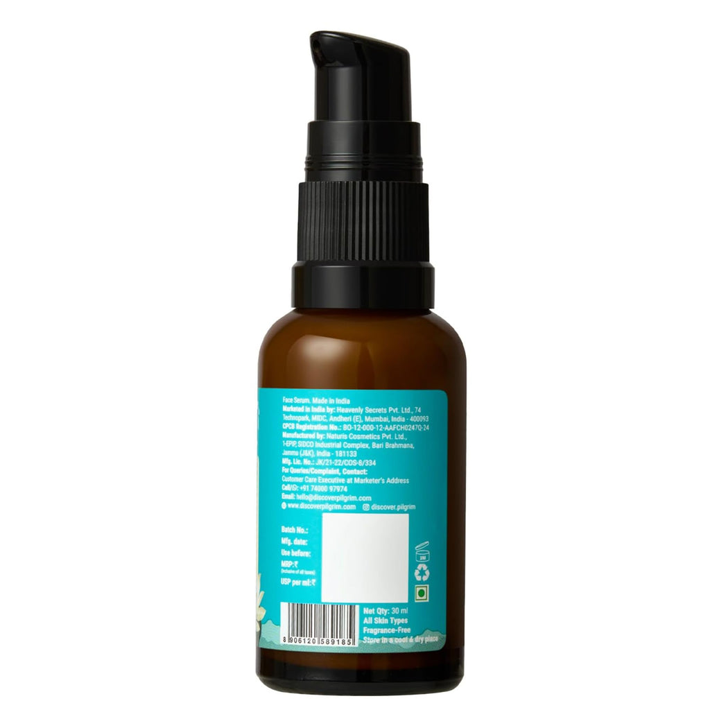Pilgrim Face Serum with 1% Alpha Arbutin — Lightweight, Even-Tone Skin