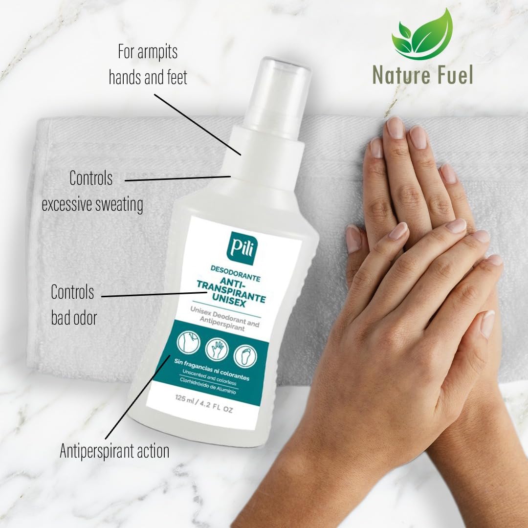 Pili Antiperspirant & Deodorant – No Stains, Fragrance-Free, Long-Lasting Protection (Unisex)