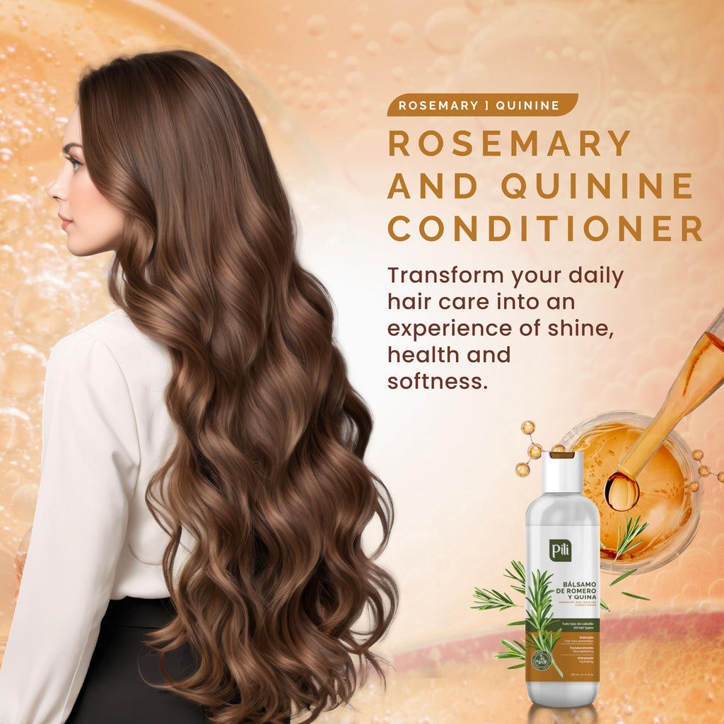 Pili Natural Rosemary & Quinine Conditioner – Strengthen Hair Follicles (Pack of 2)
