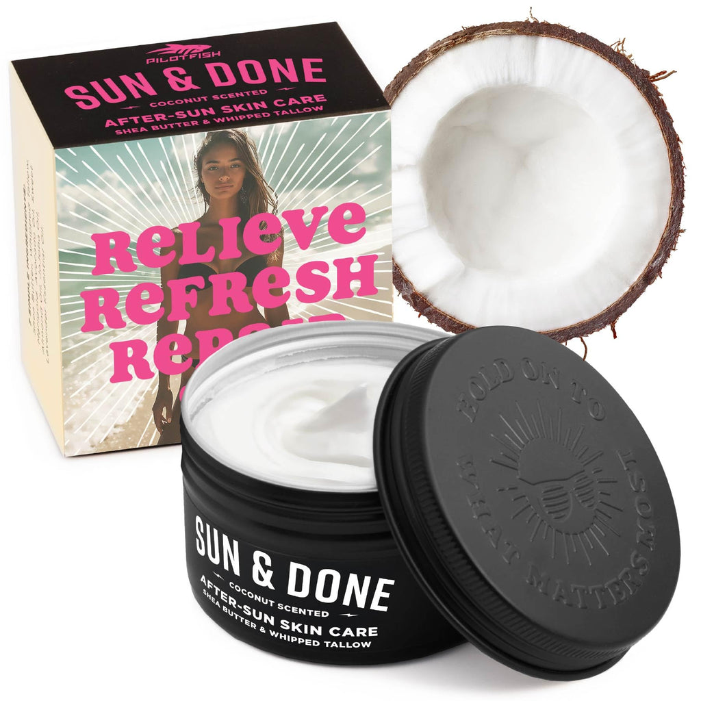 Pilotfish After Sun Body Butter – Shea Butter, Whipped Tallow & Coconut Oil (3.8 oz)