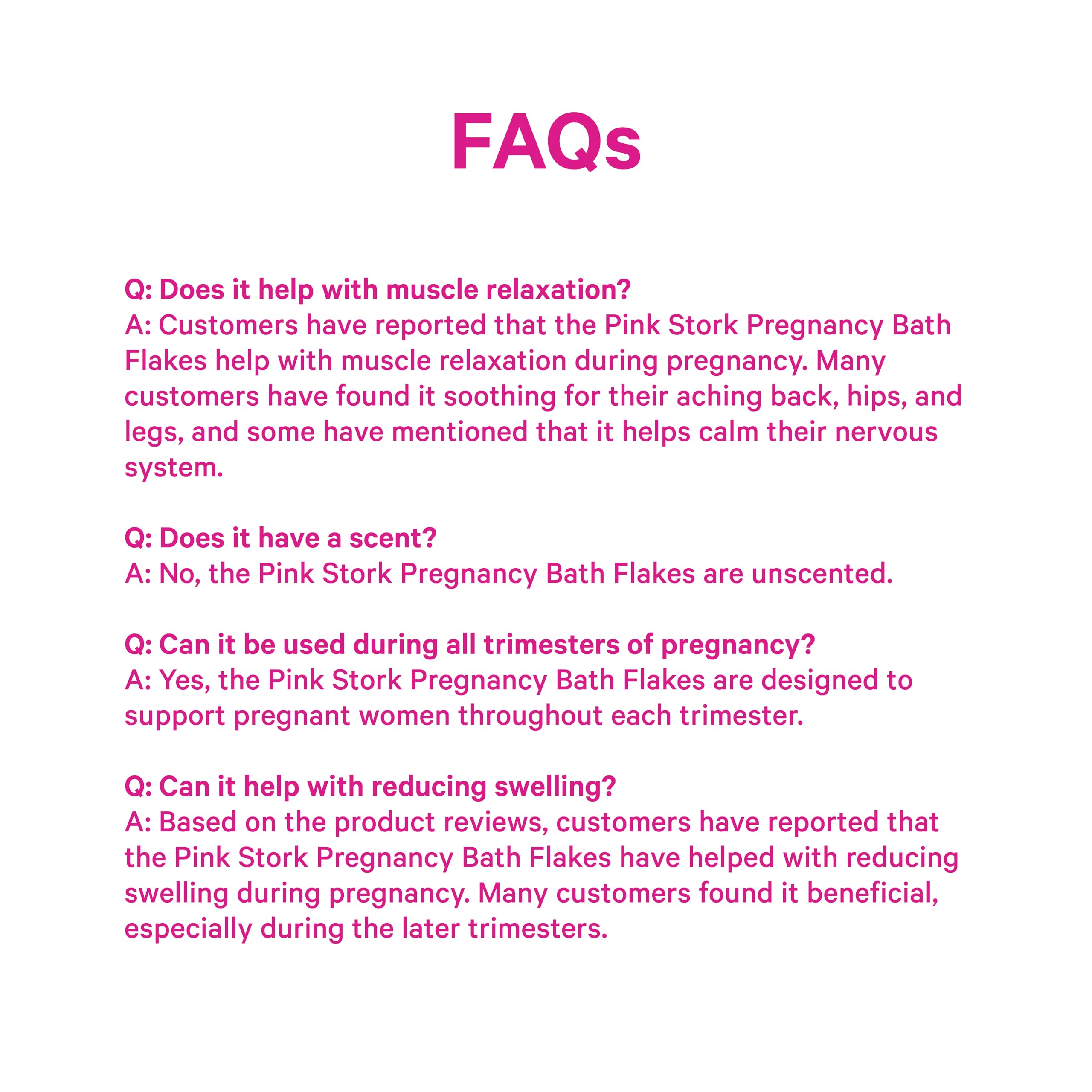 Pink Stork Pregnancy Bath Soak – Unscented Dead Sea Magnesium Flakes (2 lb)