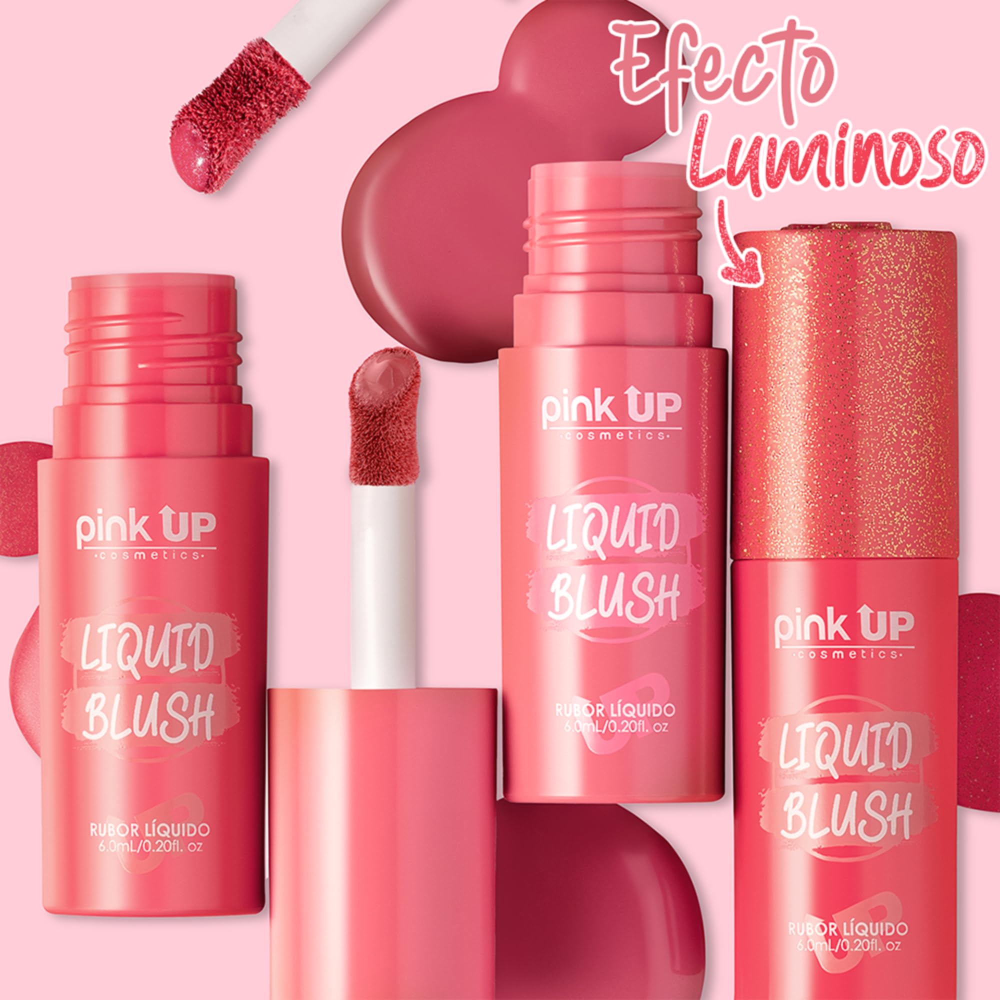 PINK UP | Liquid Blush Sunrise – Long-Lasting, Non-Greasy, Matte with Subtle Shimmer | 6ml | PKLB07