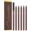Pinkiou 5 Colors Eyeliner Pencil Set — 24H Waterproof & Smudge-Proof for Brows and Eyes