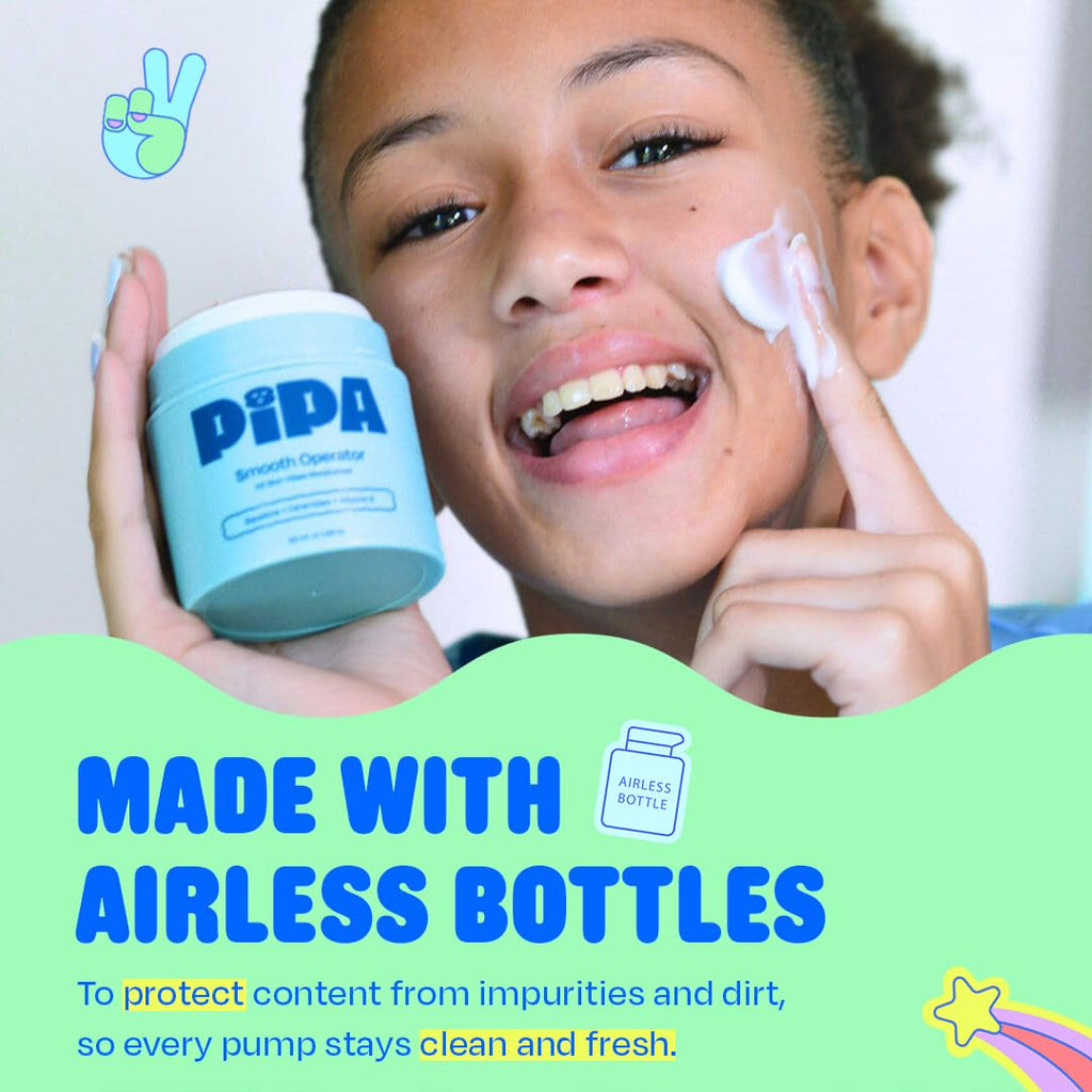 Pipa Skincare Start Young Bundle Gift Set | 3-Step Tween Skincare for Girls 8–12