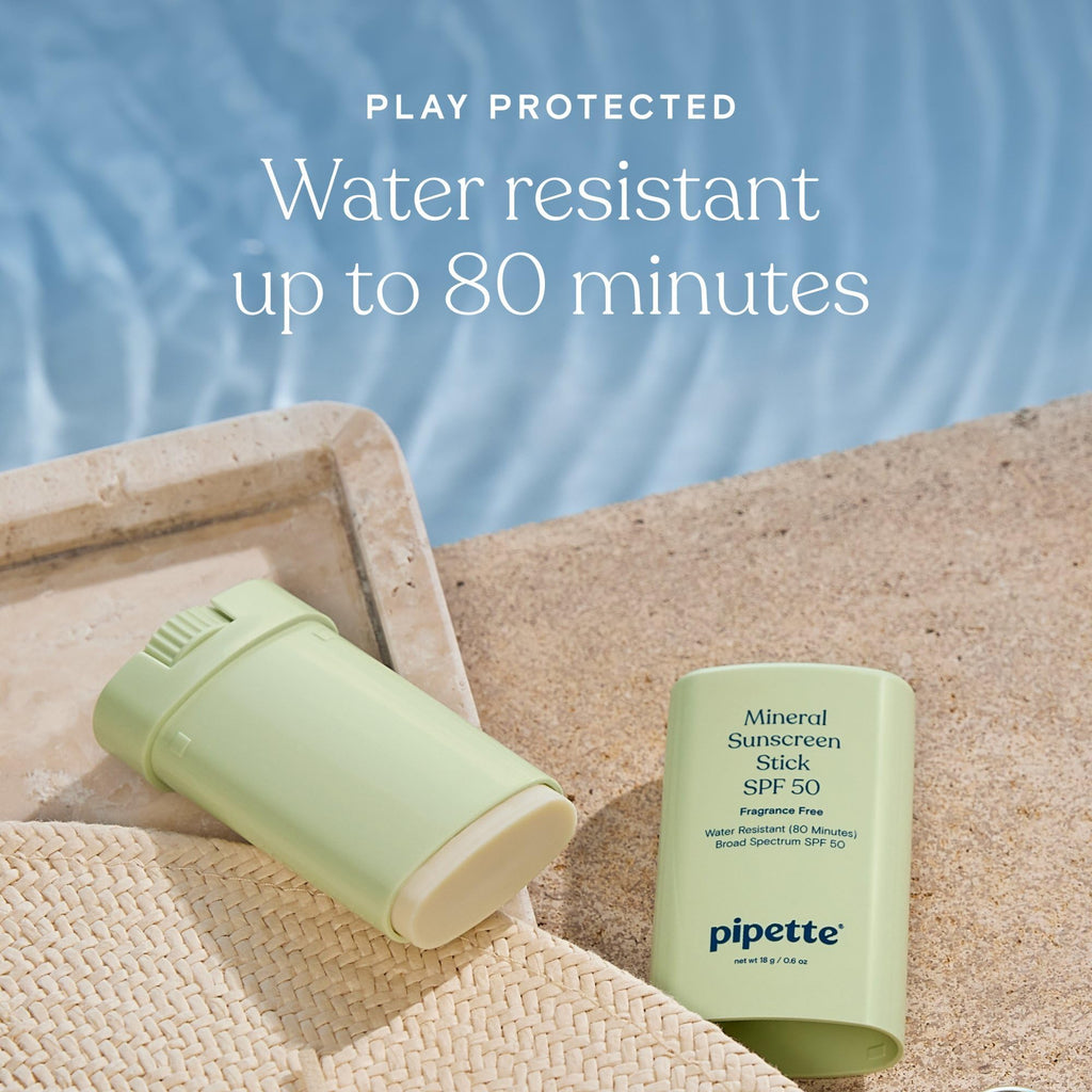 Pipette Mineral Sunscreen Lotion + Stick Duo SPF 30–50 – Clean, Hypoallergenic UV Protection