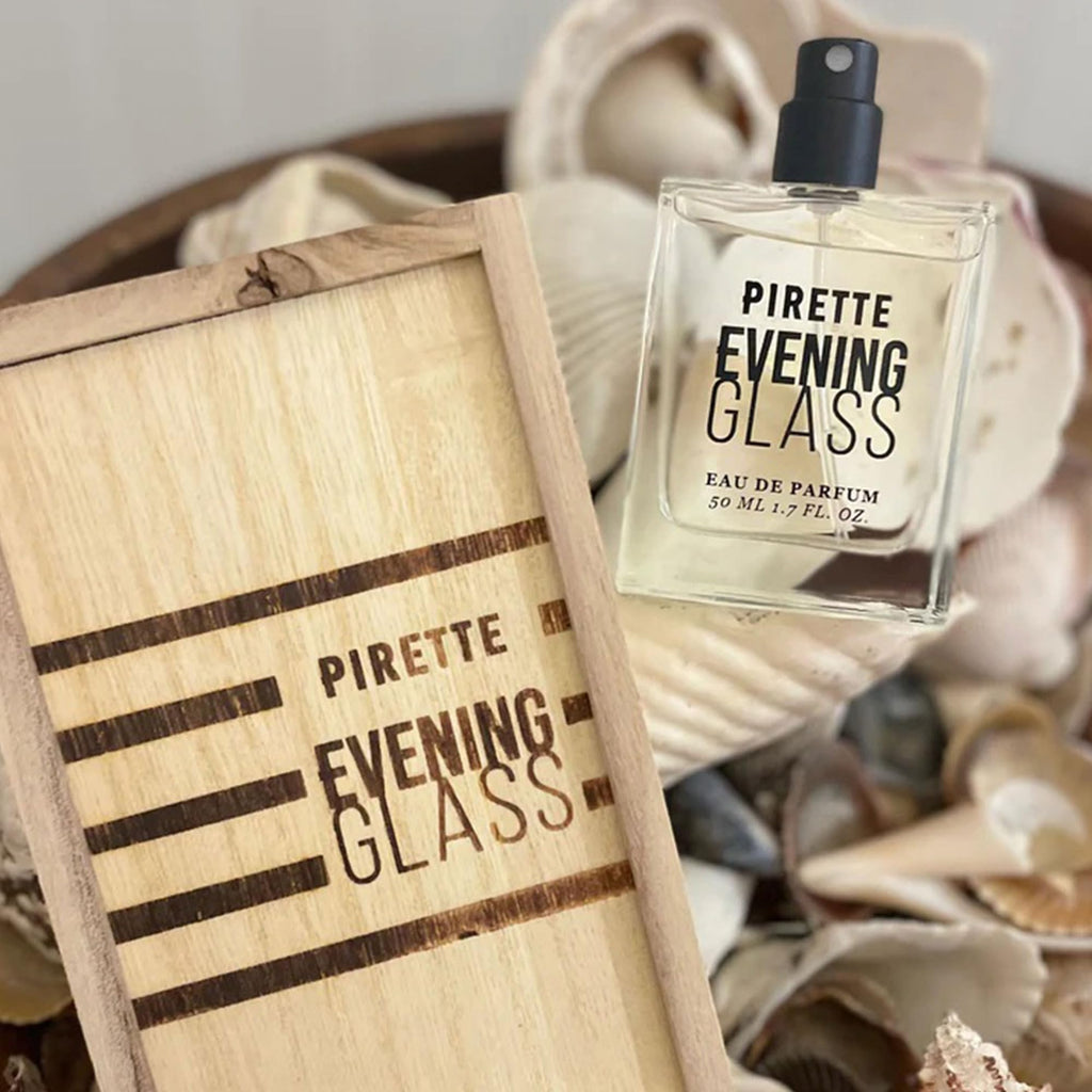 PIRETTE Evening Glass Eau de Parfum for Women – Beach-Inspired Notes: Dark Coconut, Smoky Vanilla & Sea Salt