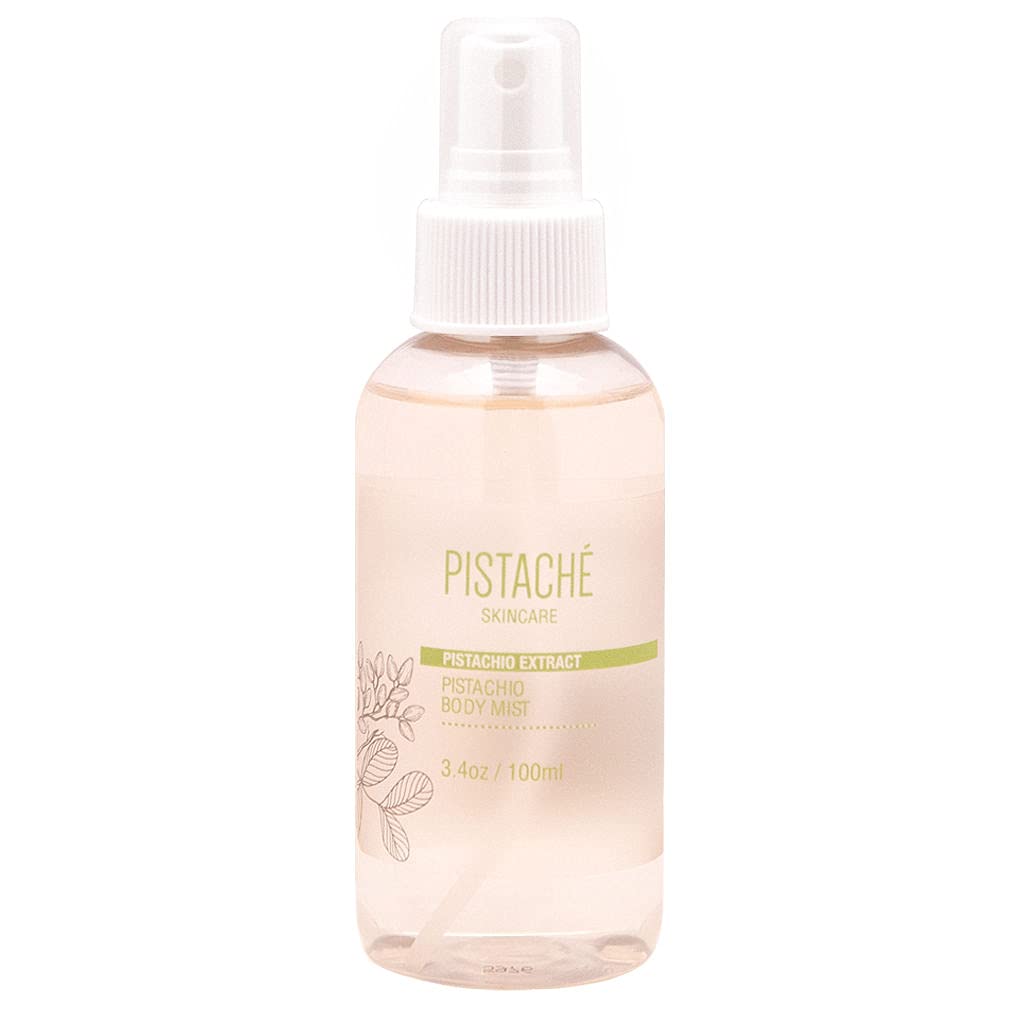 Pistaché Skincare Pistachio Oil Body Mist – Sweet Biscotti Fragrance | Hydrating Body Spray 3.4 oz