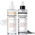 PIVETOS Glow Rice Exfoliant Duo - Gentle Face & Body Exfoliant Ampoule Set