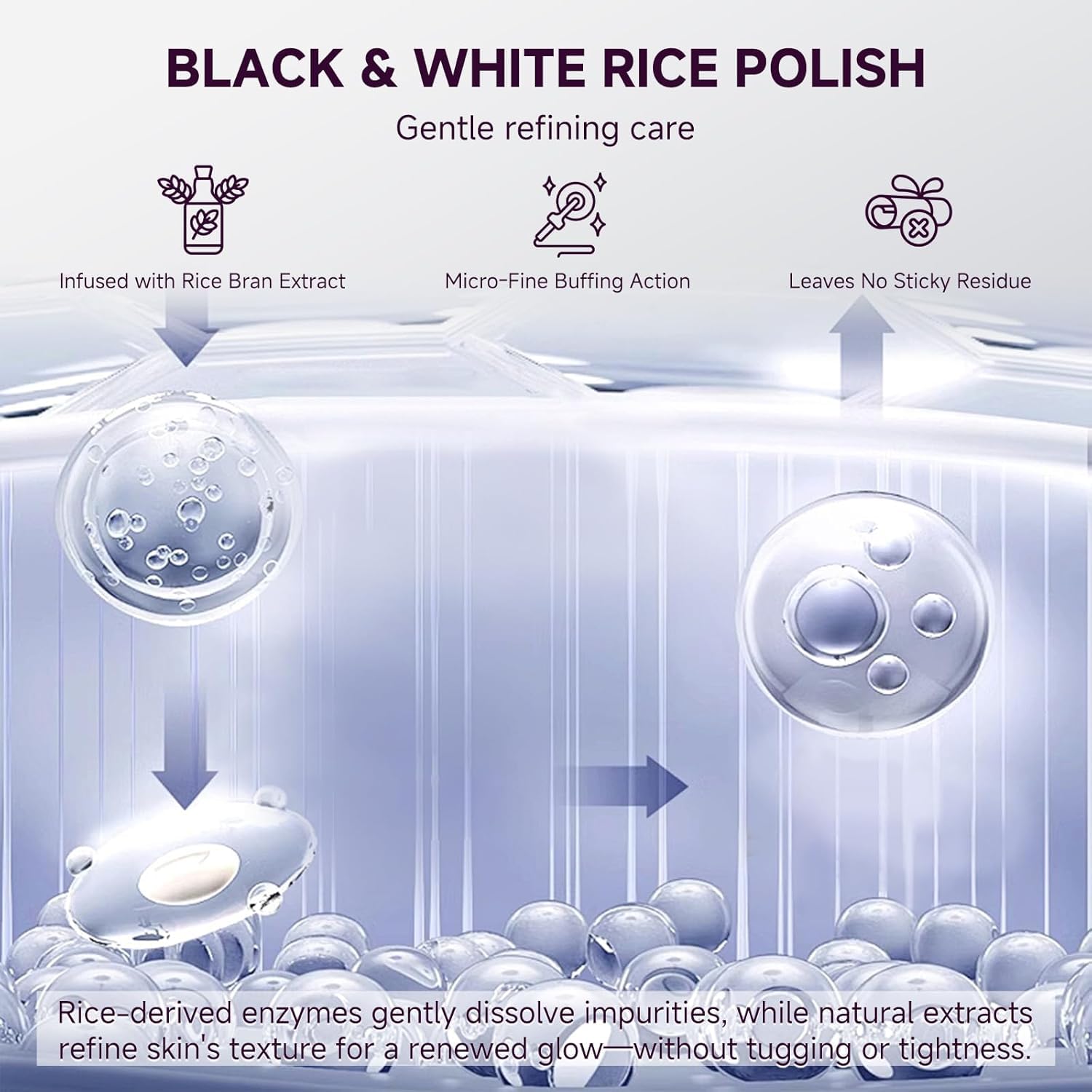 PIVETOS Glow Rice Exfoliant Duo - Gentle Face & Body Exfoliant Ampoule Set