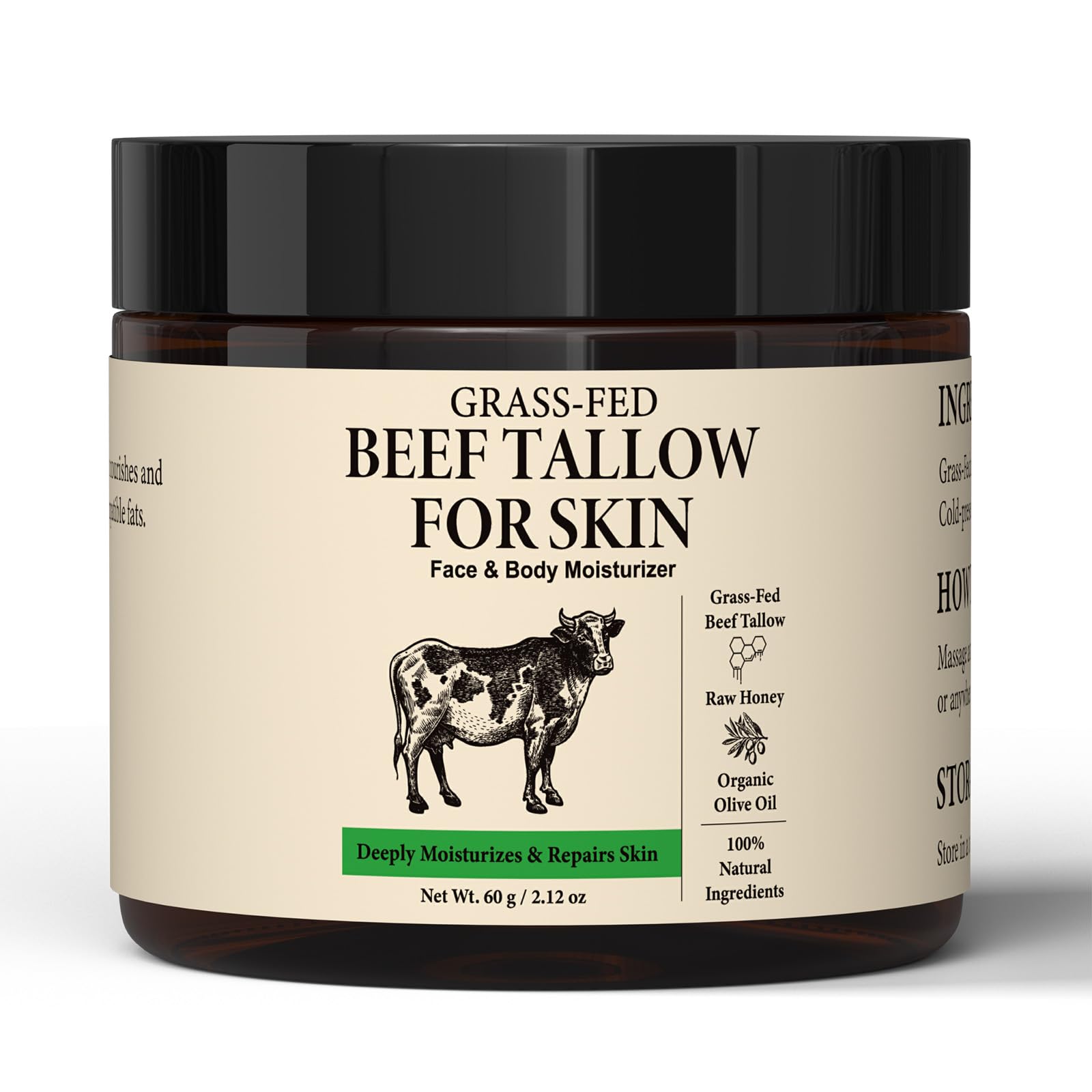 Pixellon Beef Tallow and Honey Balm — Deep Moisturizing Skin Care