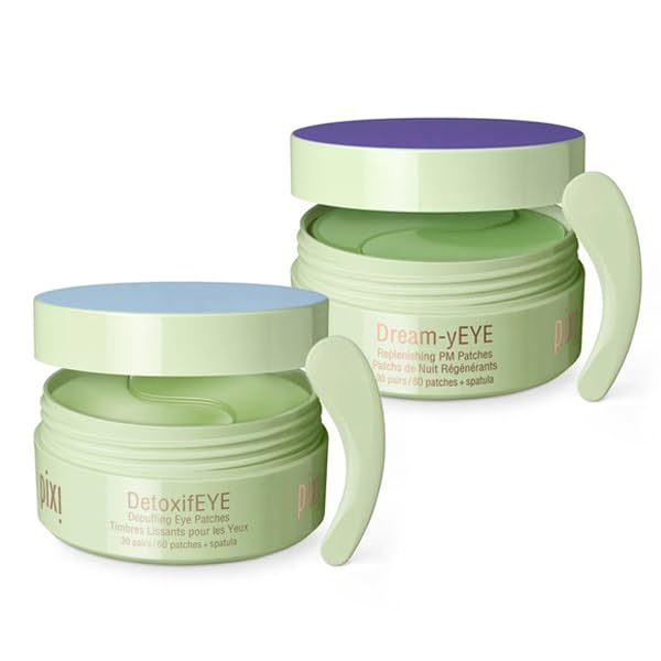 Pixi Day & Night Eye Patch Duo – Depuffing Hydrogel Patches for Day & Night (2 Boxes, 120 Patches)