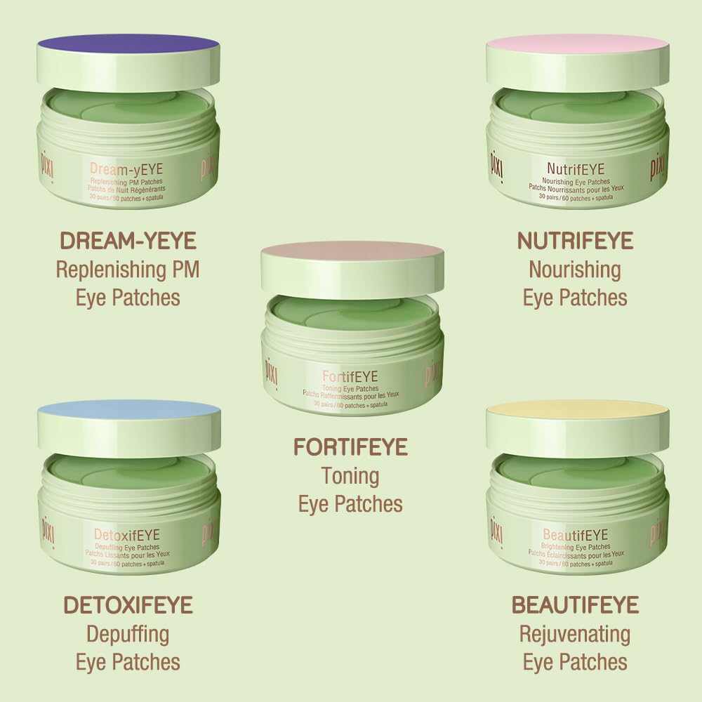 Pixi Day & Night Eye Patch Duo – Depuffing Hydrogel Patches for Day & Night (2 Boxes, 120 Patches)