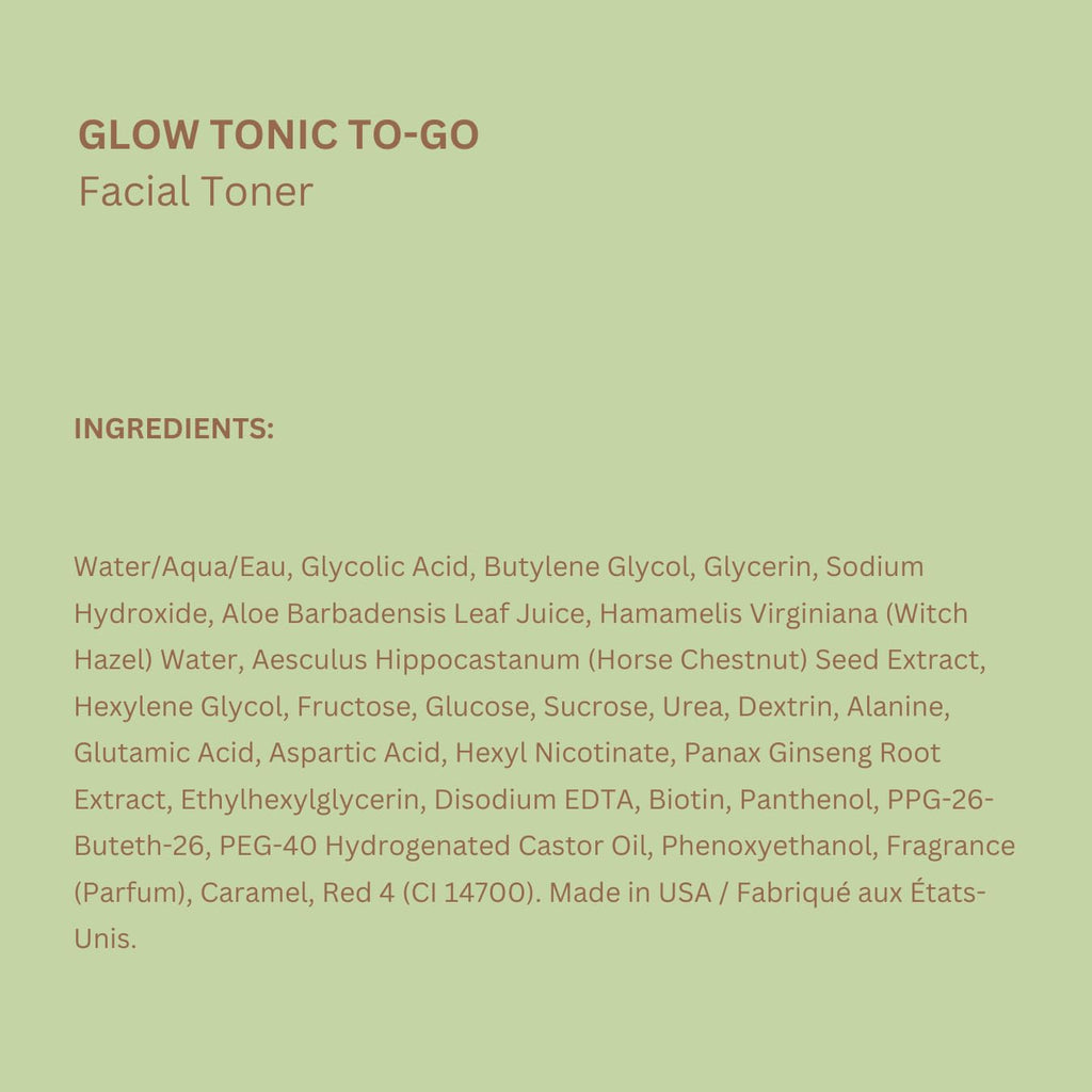 Pixi Glow Tonic to-Go — Gentle, Alcohol-Free Exfoliating Toner Pads for Daily Brightening (60 Pads)
