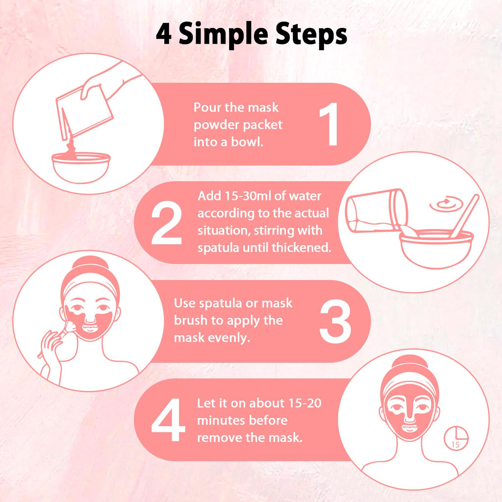 Pjordo Jelly Masks Set – 10-Flavor Powder Kit for At-Home Spa Facial