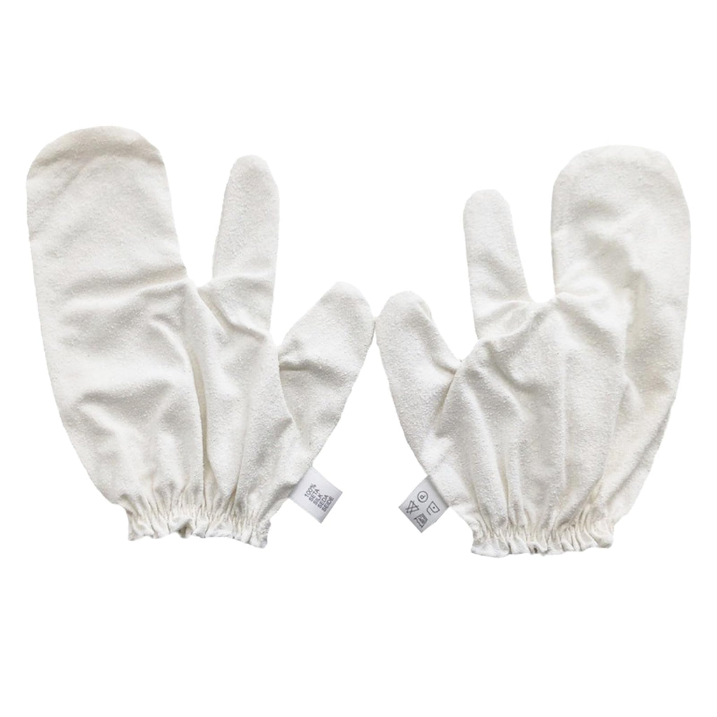 PJxtal Garshana Gloves – 100% Silk Dry Brushing & Ayurvedic Massage (2pcs)
