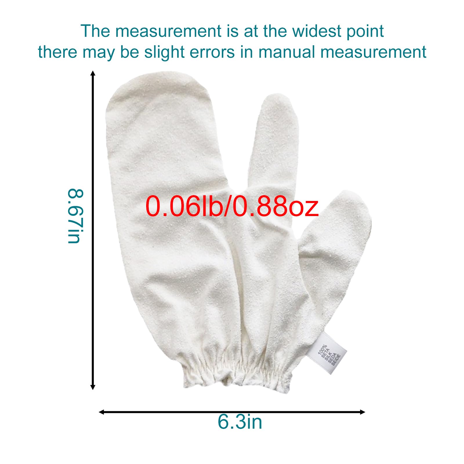 PJxtal Garshana Gloves – 100% Silk Dry Brushing & Ayurvedic Massage (2pcs)