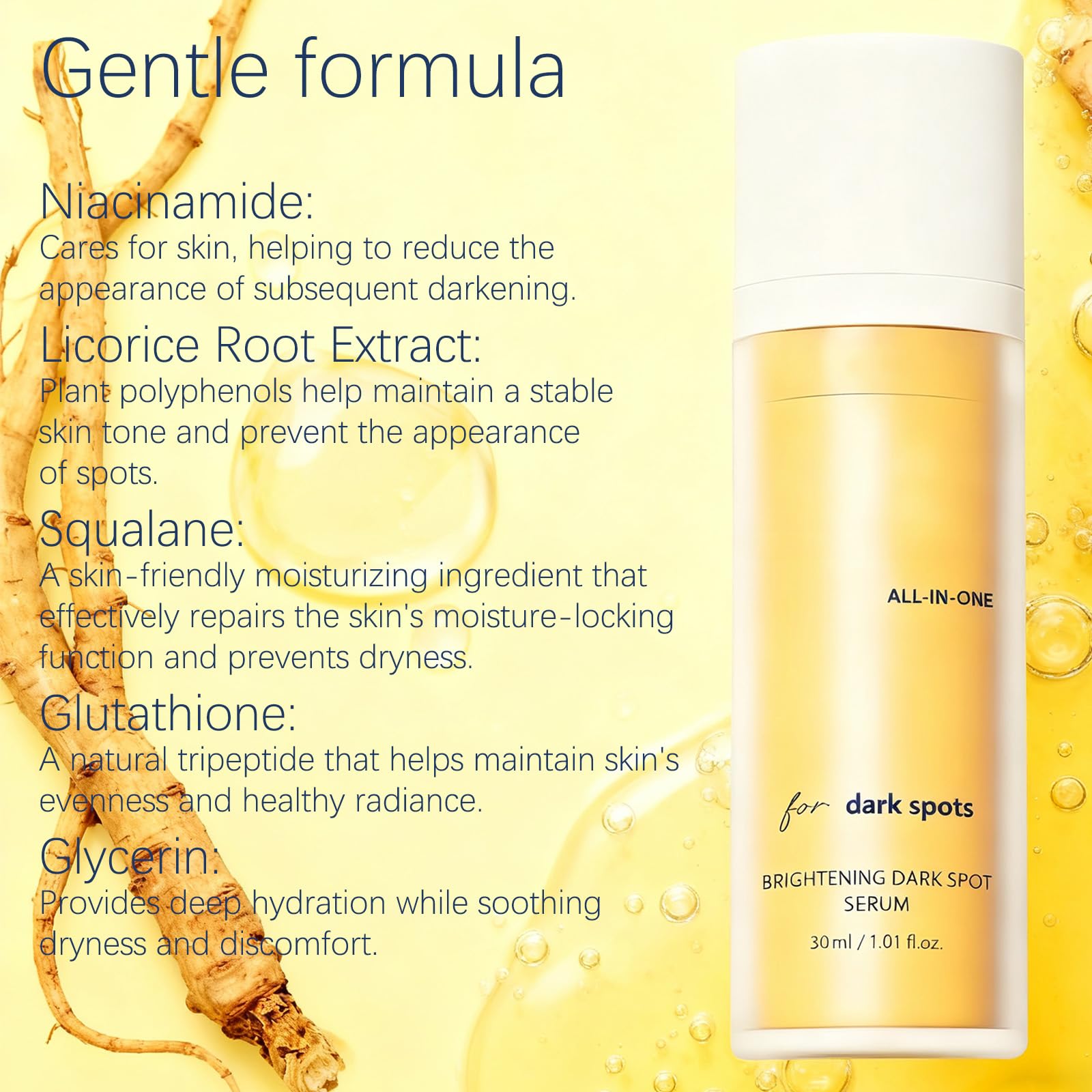 PKQLQ Face & Body Dark Spot Remedy Serum – Fade Acne Scars, Age Spots, Sun Spots, Hyperpigmentation