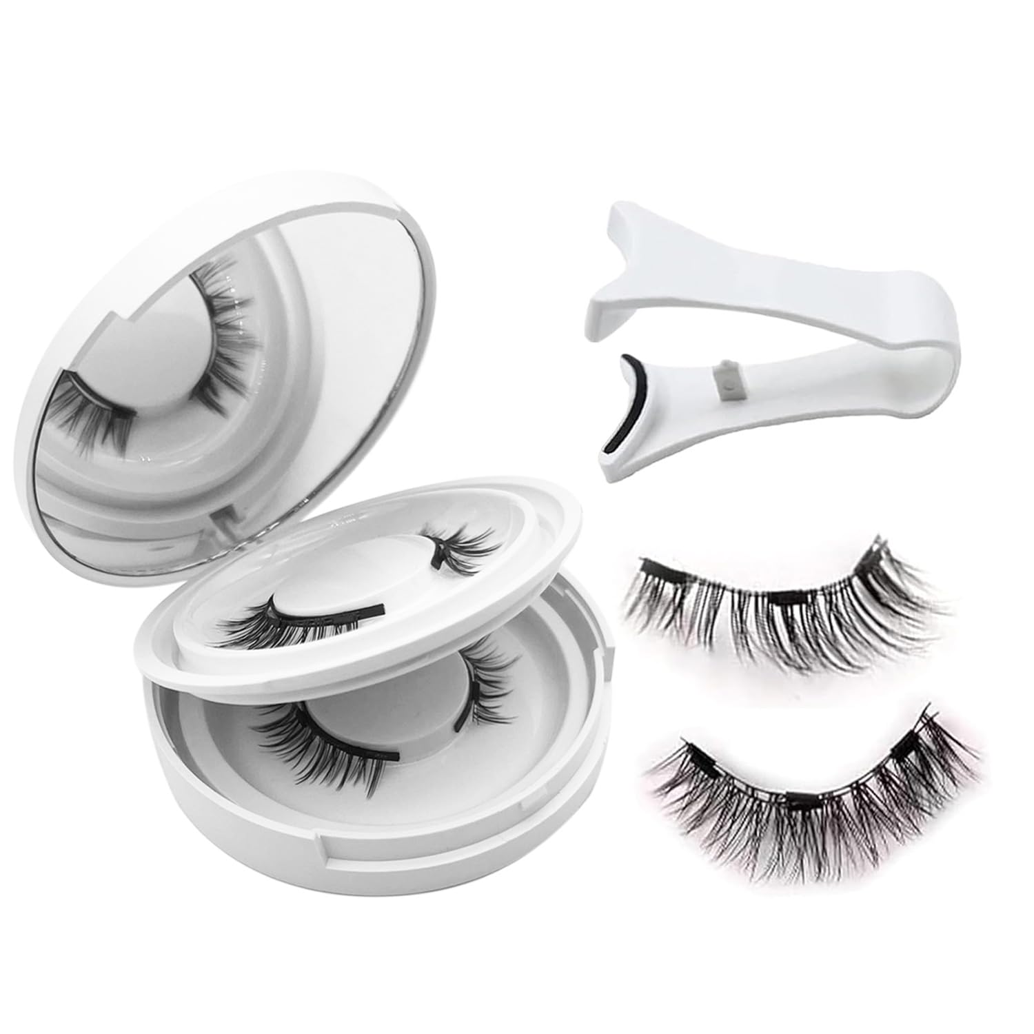 Ginani Magnetic Lashes by PKsiauya — No Glue, Reusable Lashes with Applicator for Valentine's Day