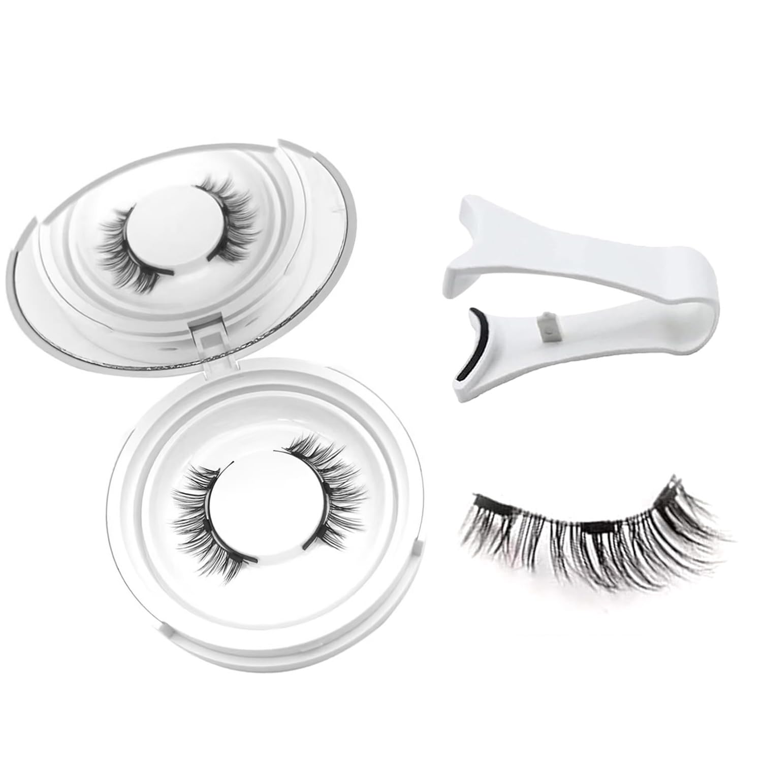 PKsiauya Ginani Magnetic Lashes with Applicator – No Glue, Reusable, All-Day Comfort