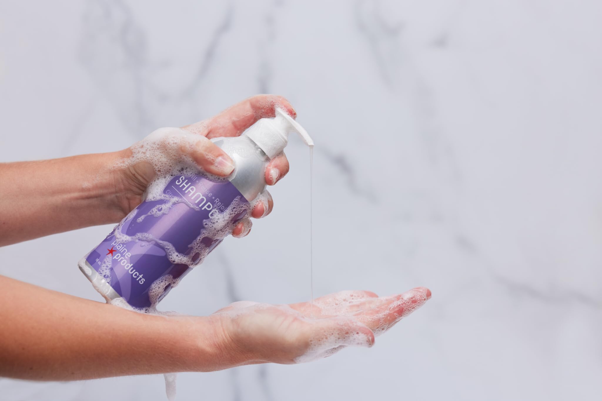 Plaine Products Citrus Lavender Shampoo & Conditioner — Refillable Aluminum Bottles, Vegan & Sulfate-Free