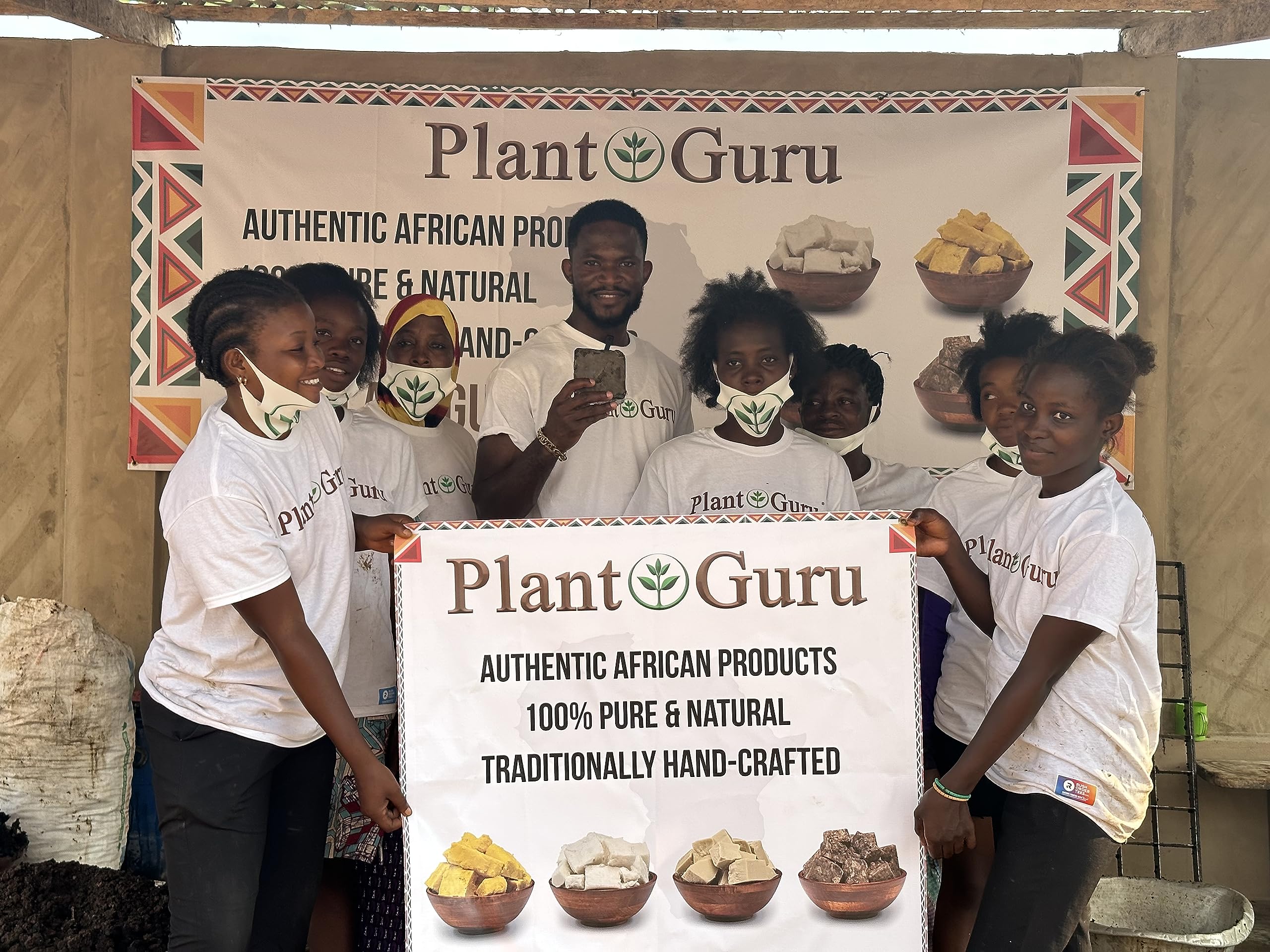 Plant Guru Raw African Black Soap – 5 lbs Bulk Bars, 100% Natural from Ghana