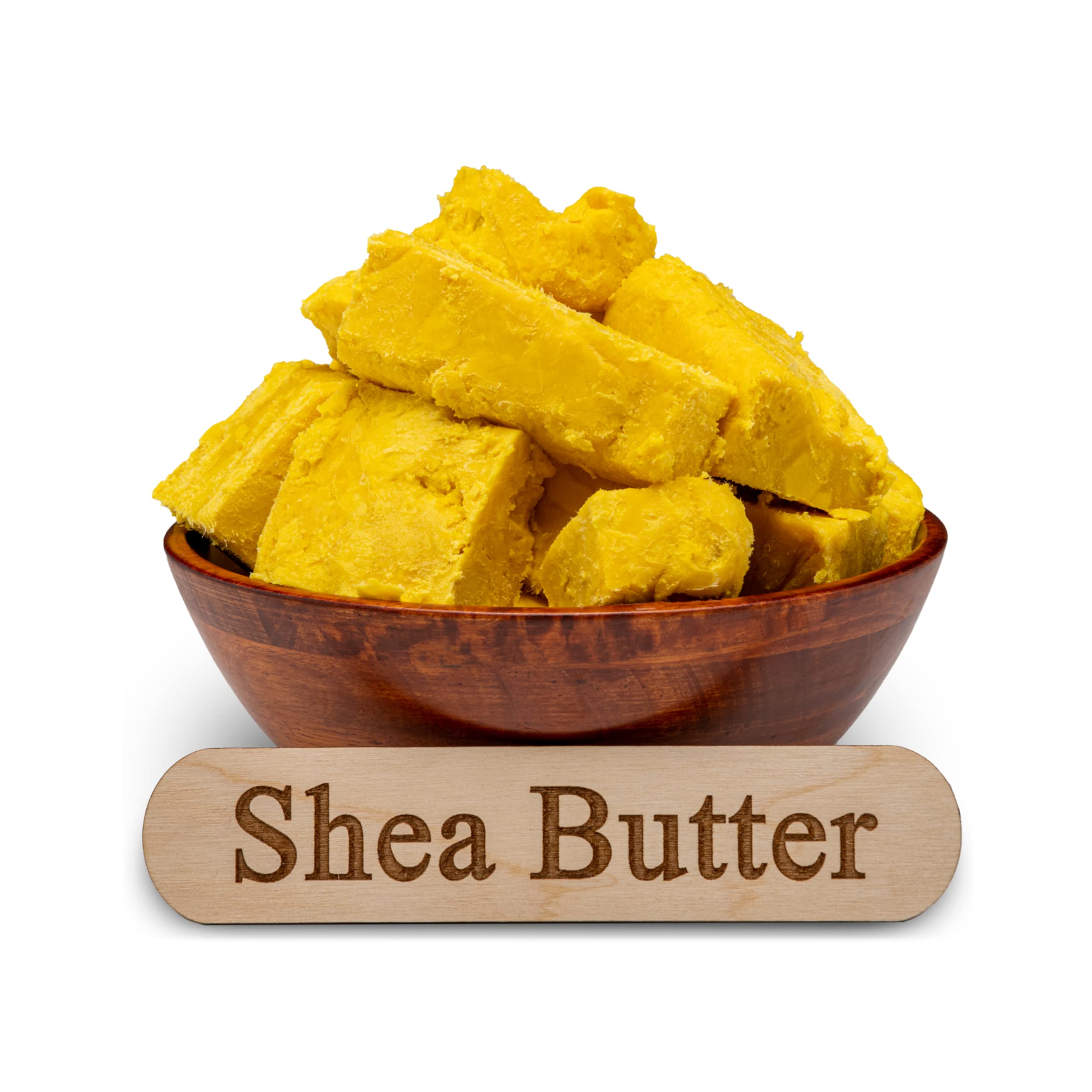 Plant Guru Raw African Shea Butter – 5 lb Bulk Block, 100% Pure & Unrefined Yellow, Moisturizer for Skin, Hair & DIY