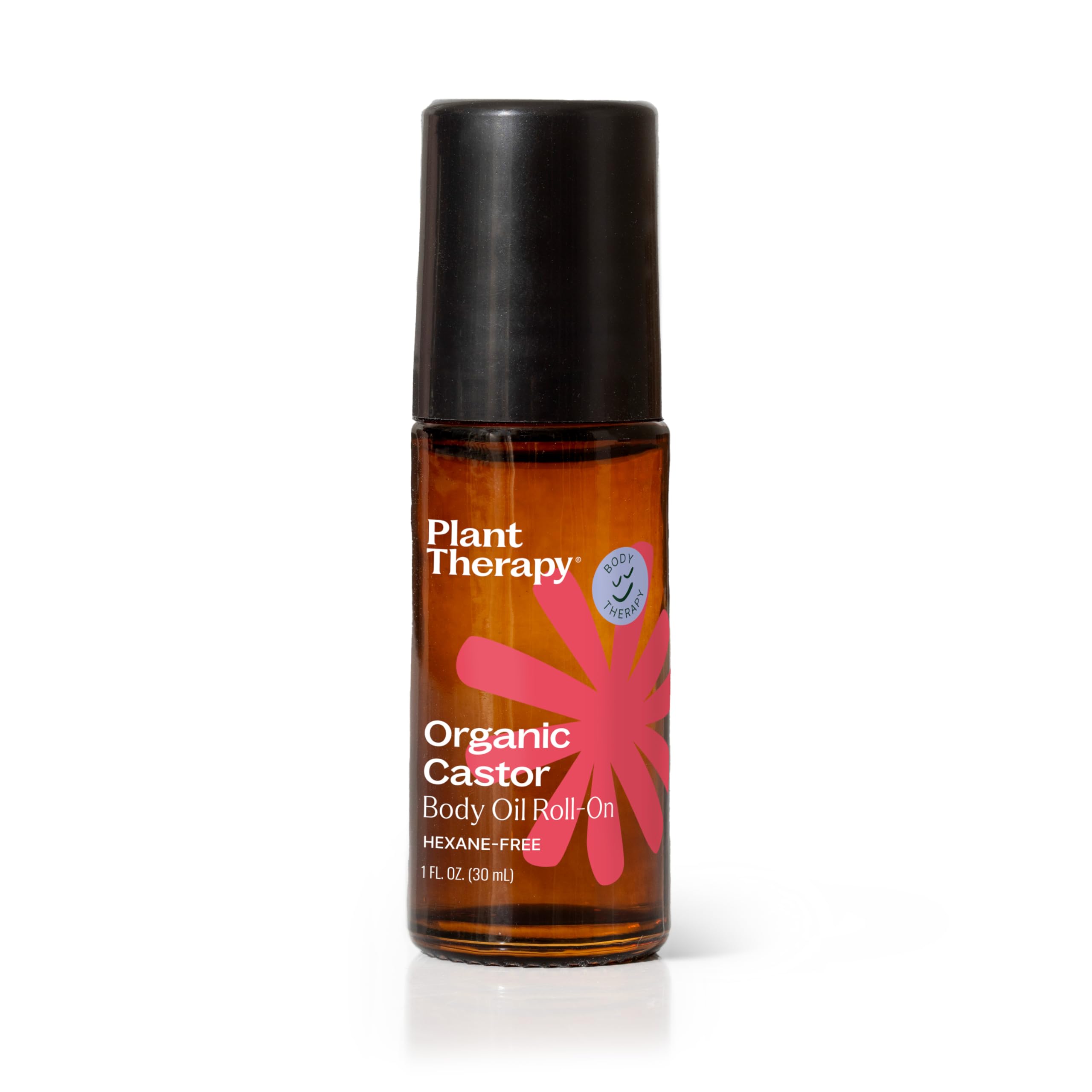 Plant Therapy Organic Castor Oil Roll-On 30 mL | Cold-Pressed, Hexane-Free, Third-Party Tested