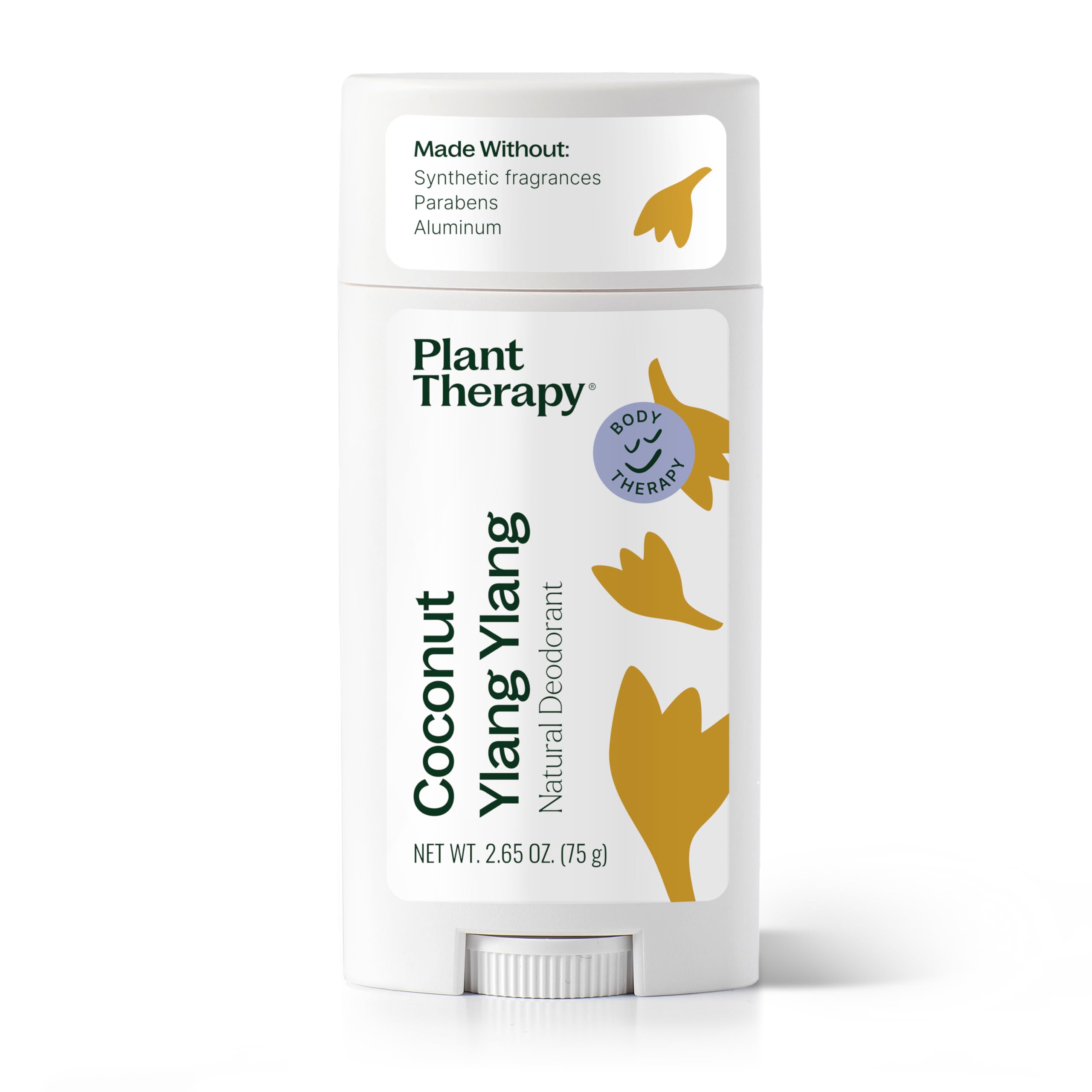 Plant Therapy Coconut Ylang Ylang Natural Deodorant | Aluminum Free 2.65 oz