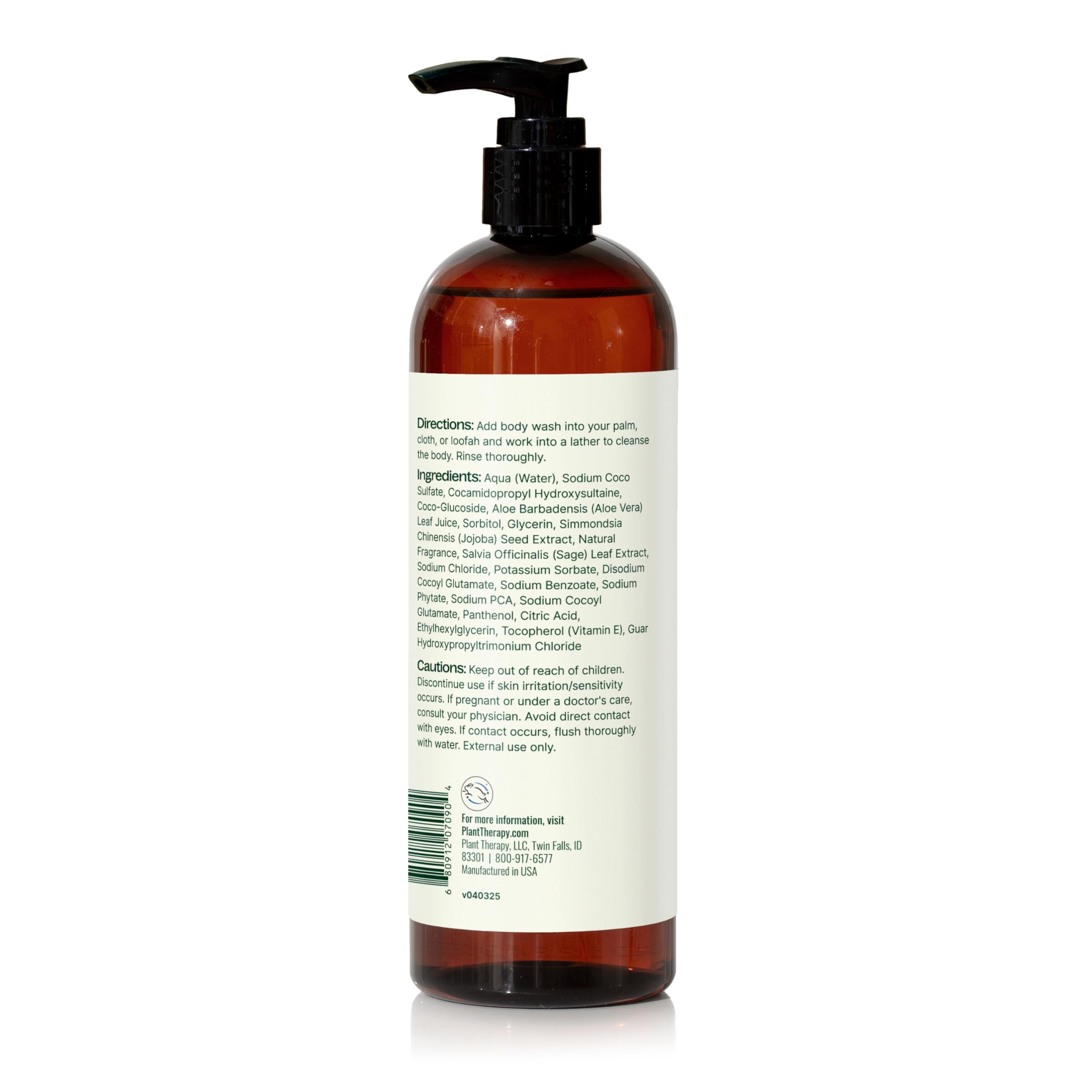 Plant Therapy Coconut Ylang Ylang Natural Body Wash 16 oz – Sulfate Free, All Skin Types