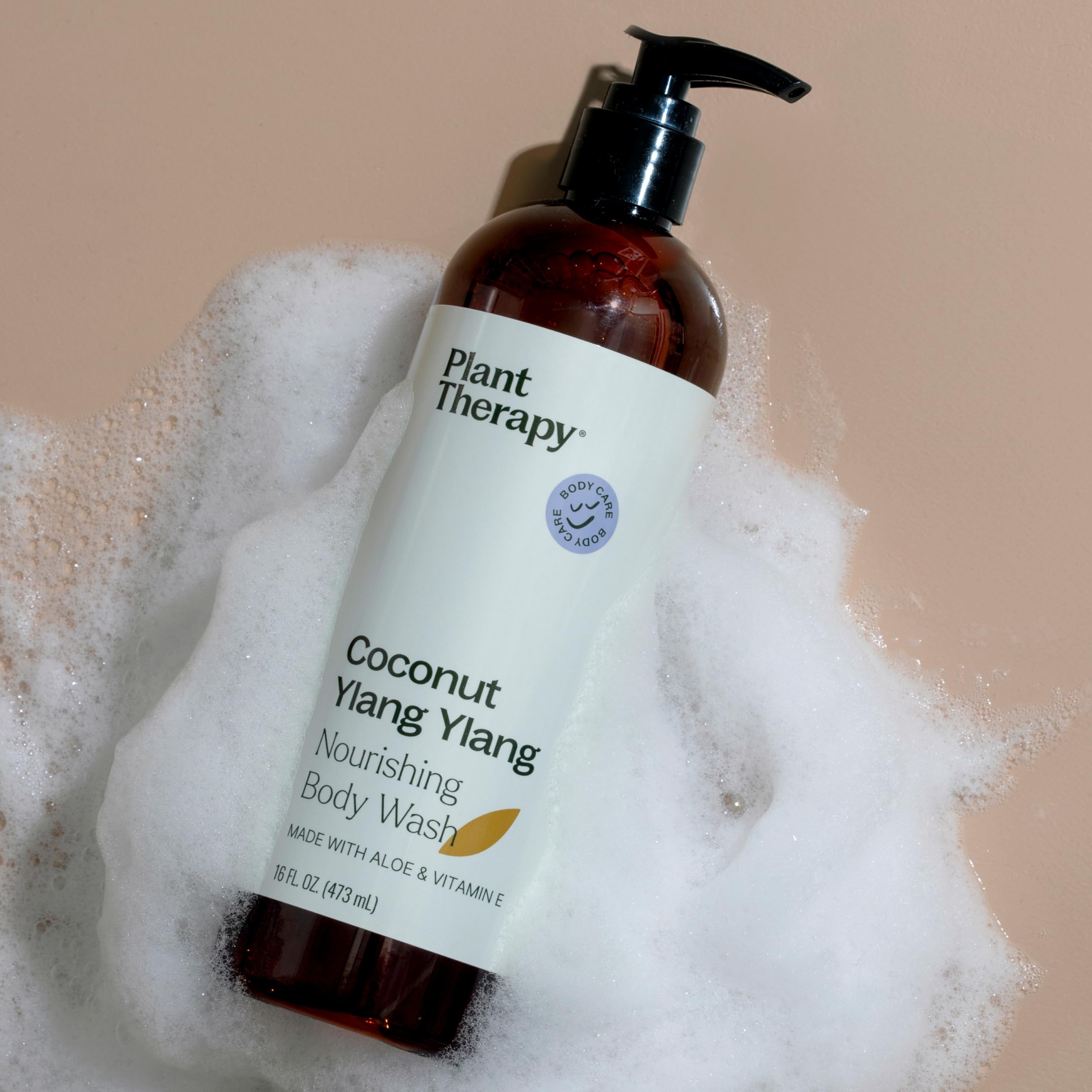 Plant Therapy Coconut Ylang Ylang Natural Body Wash 16 oz – Sulfate Free, All Skin Types