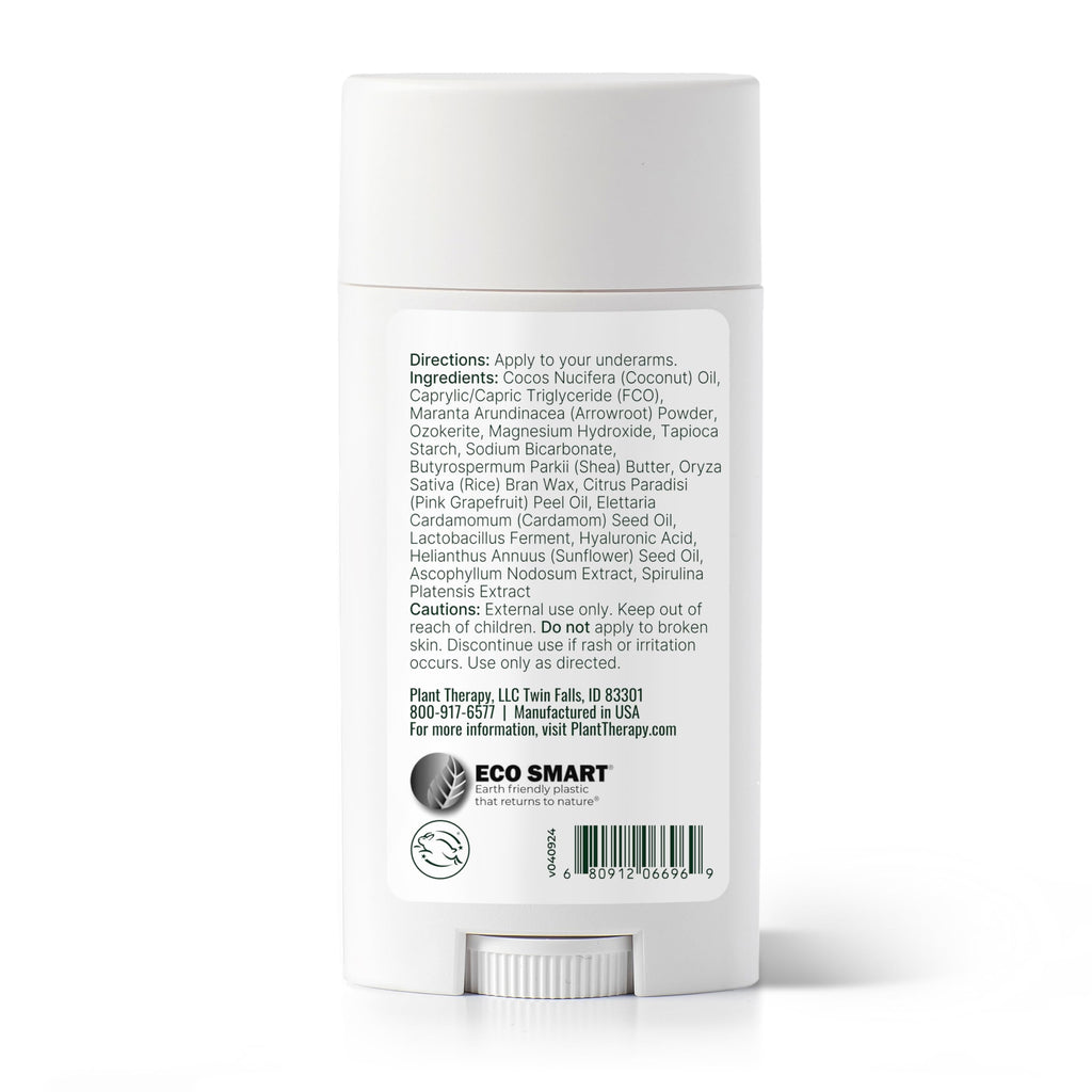 Plant Therapy Grapefruit Cardamom Natural Deodorant – Aluminum Free, 2.65 oz